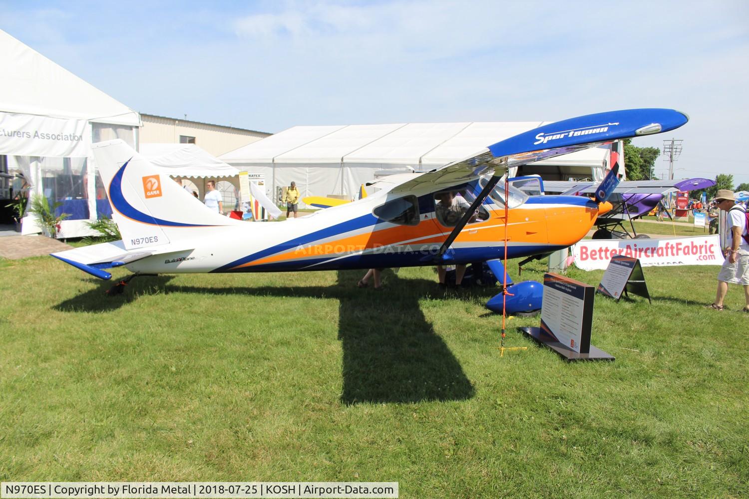 N970ES, 2013 Glasair GS-2 Sportsman C/N 7390, Sportsman