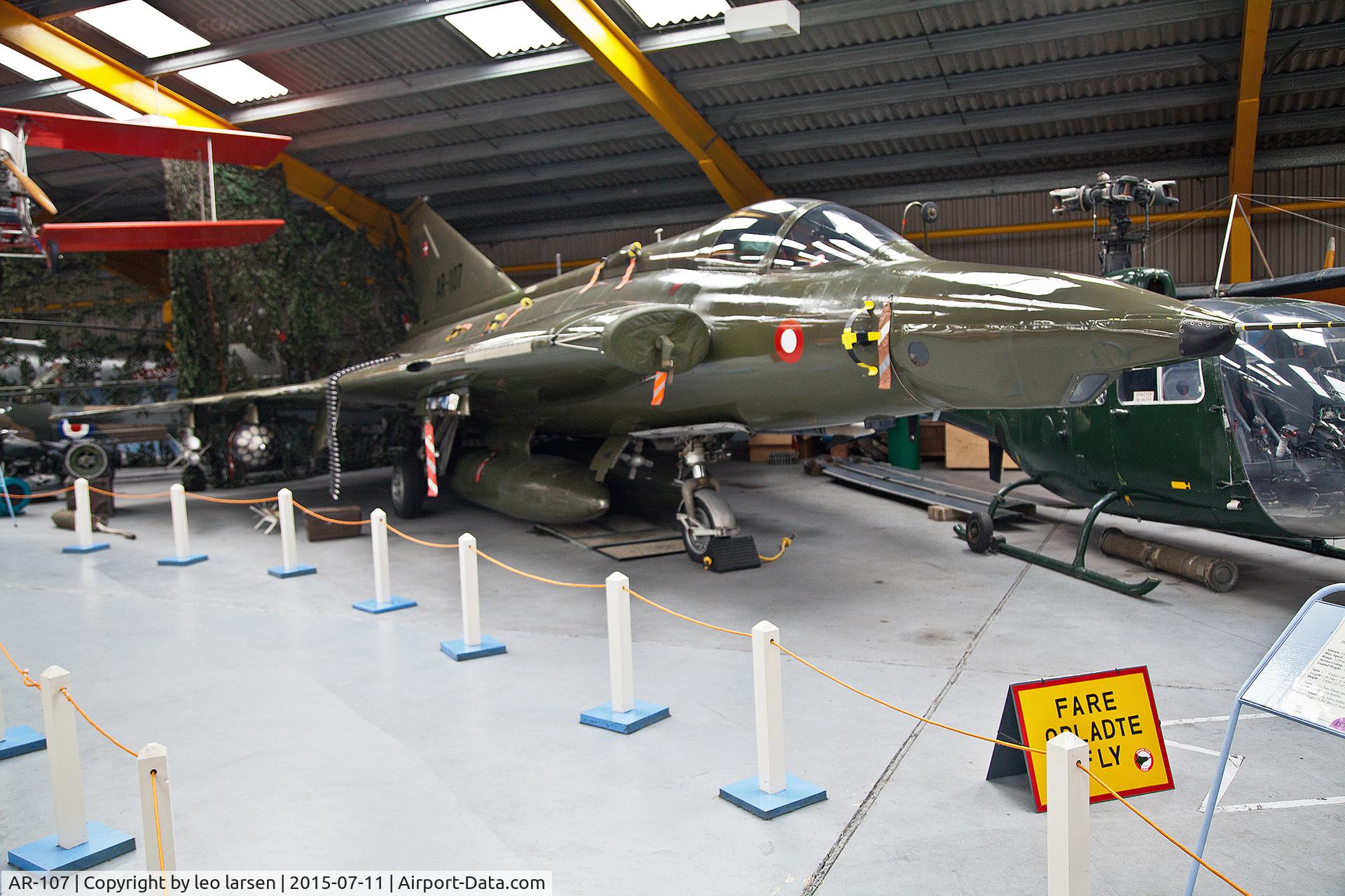 AR-107, 1971 Saab RF-35 Draken C/N 35-1107, Newark Air Museum 11.7.2015