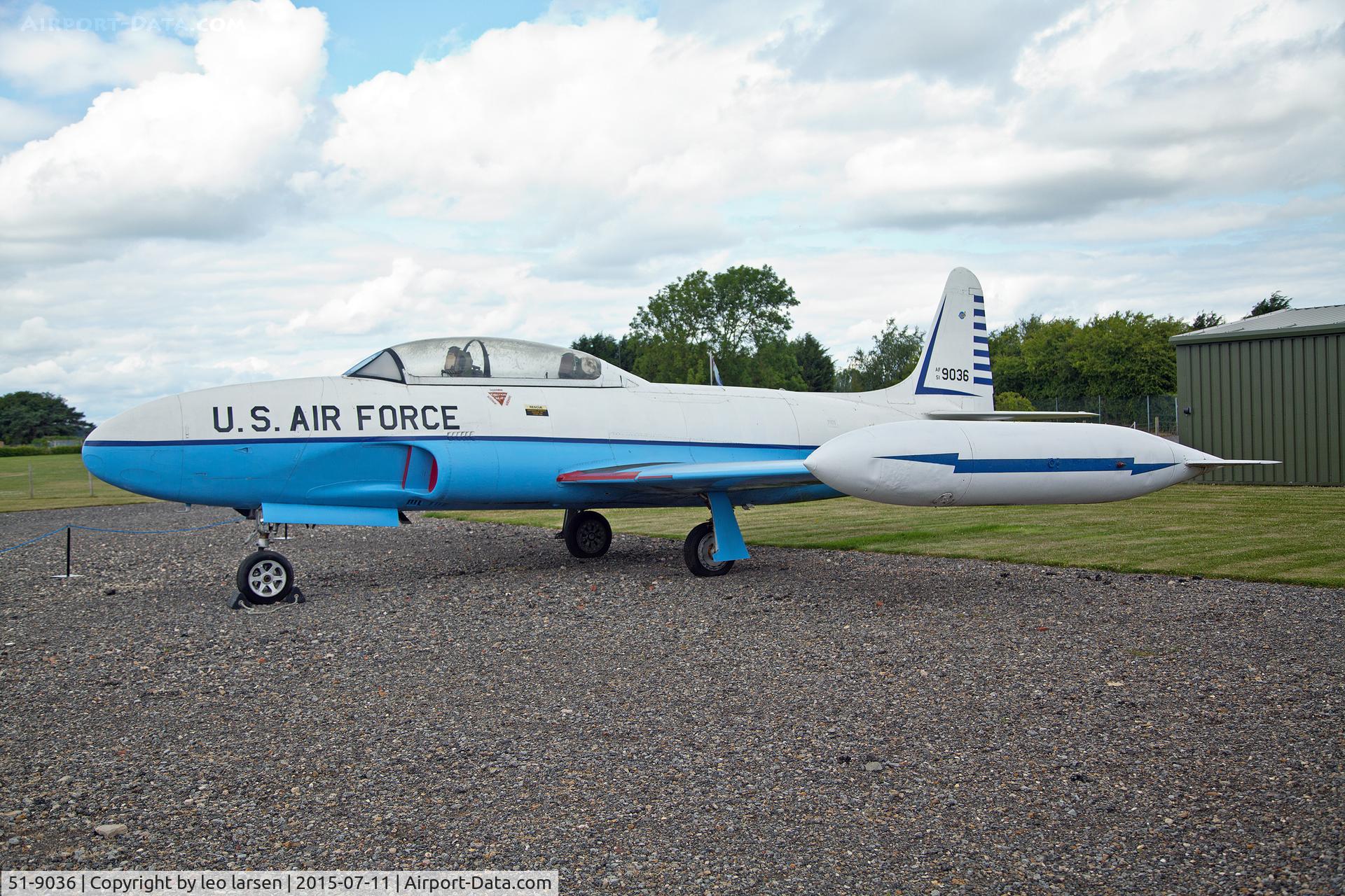 51-9036, 1951 Lockheed T-33A Shooting Star C/N 580-6820, Newark Air Museum 11.7.2015