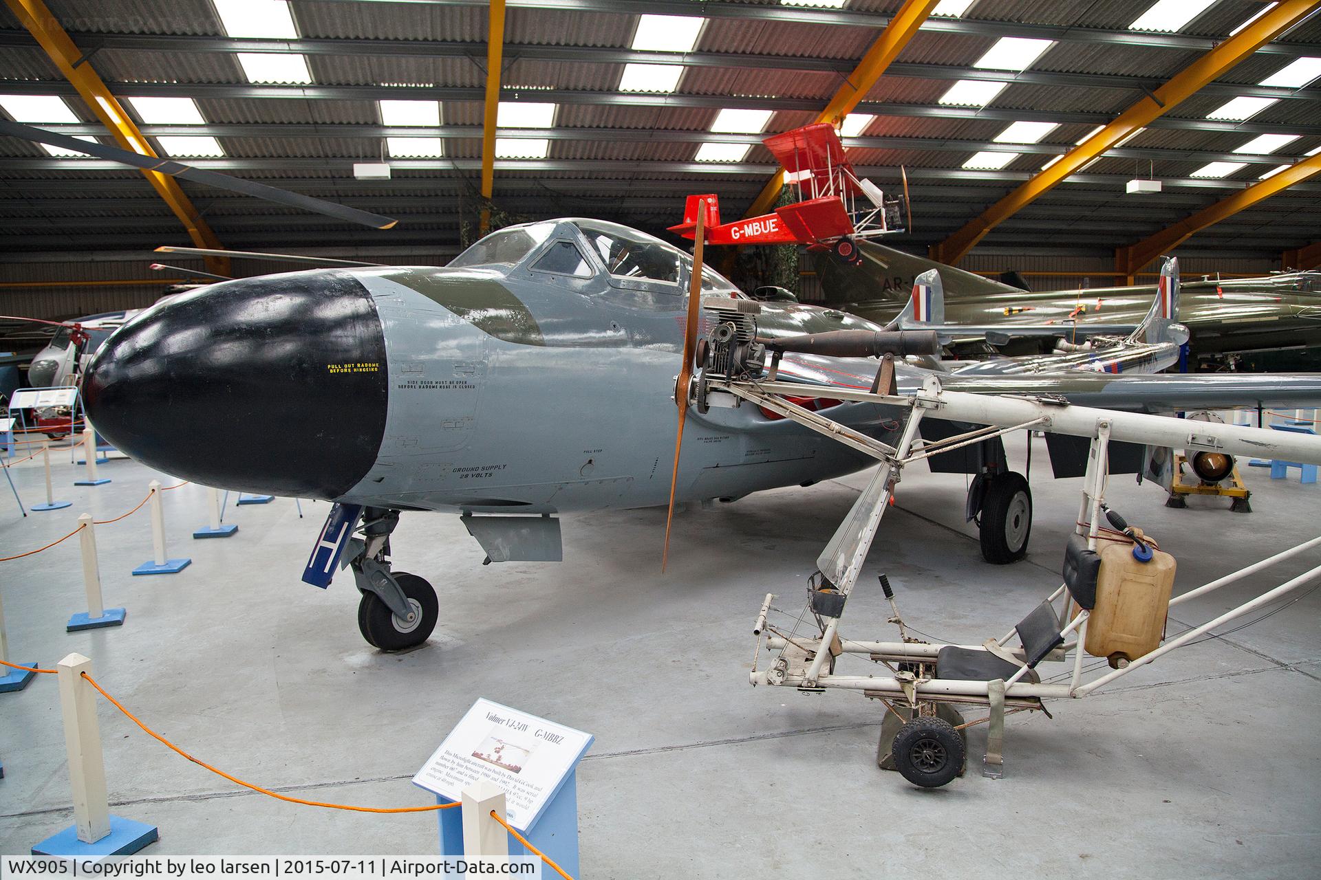 WX905, De Havilland DH-112 Venom NF.3 C/N Not found WX905, Newark Air Museum 11.7.2015