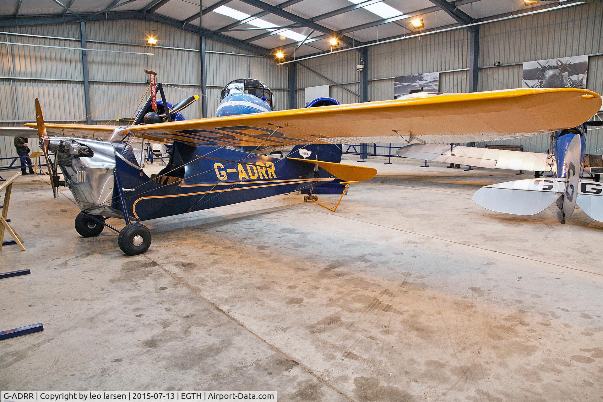 G-ADRR, 1936 Aeronca C-3 Collegian C/N A-734, Shuttleworth Collection 13.7.2015