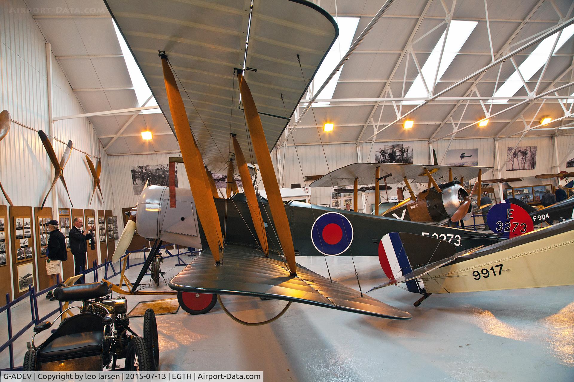 G-ADEV, 1918 Avro 504K C/N R3/LE/61400, Shuttleworth Collection 13.7.2015