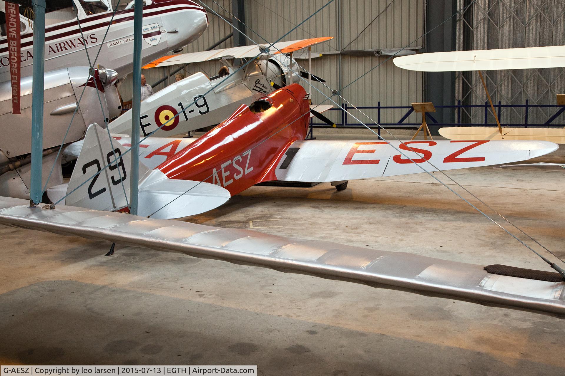 G-AESZ, 1937 Chilton DW1 C/N DW1/1, Shuttleworth Collection 13.7.2015