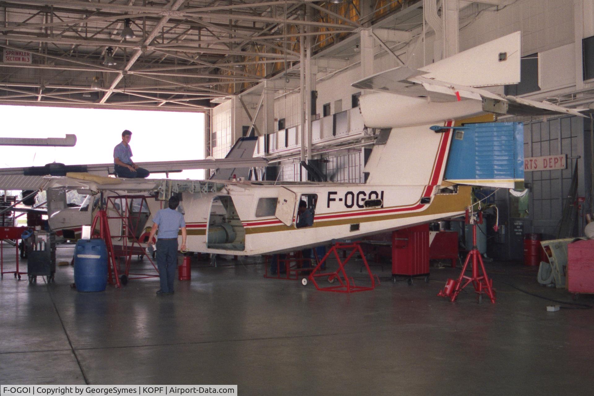 F-OGOI, 1976 Britten-Norman BN-2A Mk.III-2 Trislander C/N 1037, Seen at Opa Locka in 1991