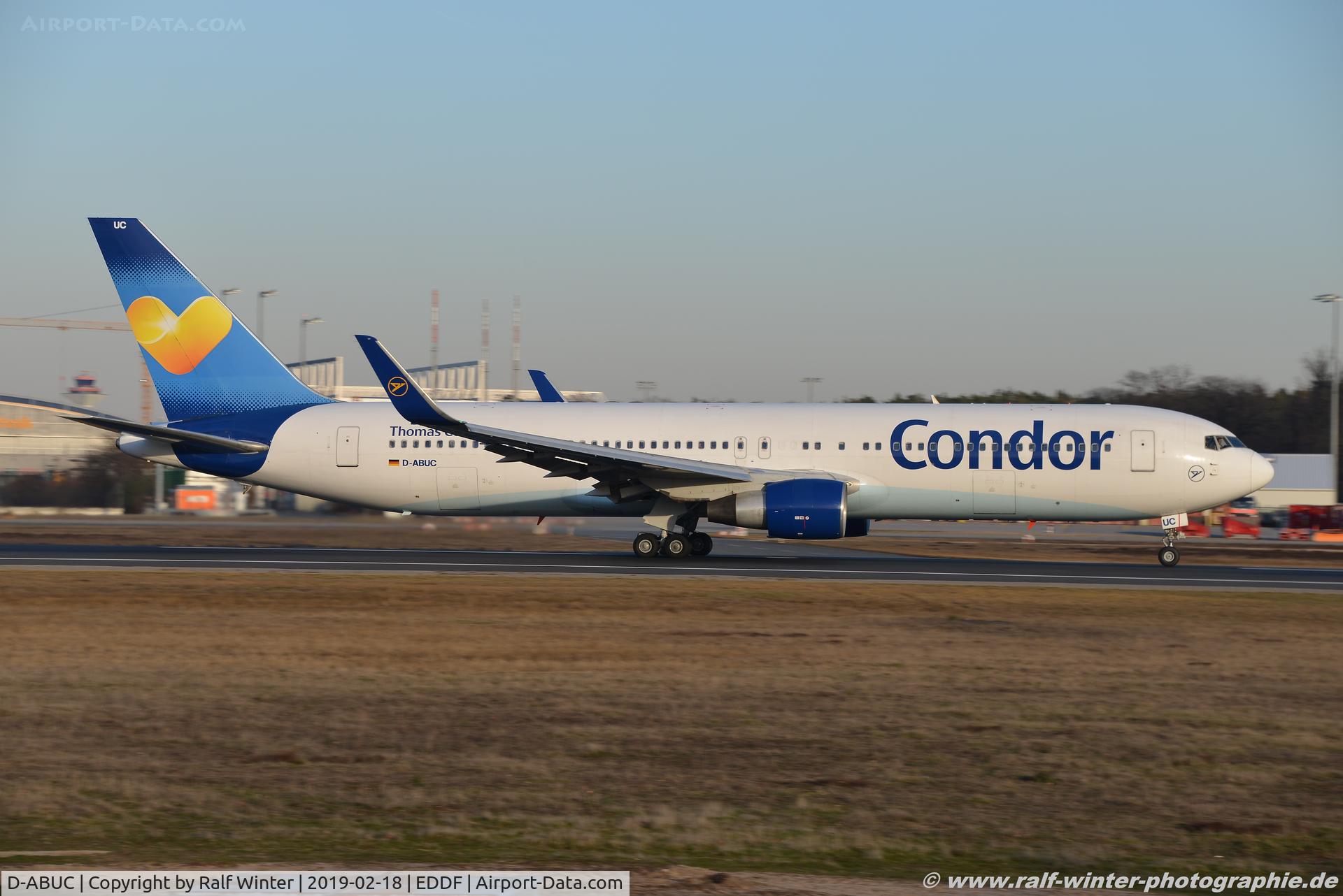 D-ABUC, 1992 Boeing 767-330/ER C/N 26992, Boeing 767-330ER(W) - DE CFG Condor - 26992 - D-ABUC - 18.02.2019 - FRA