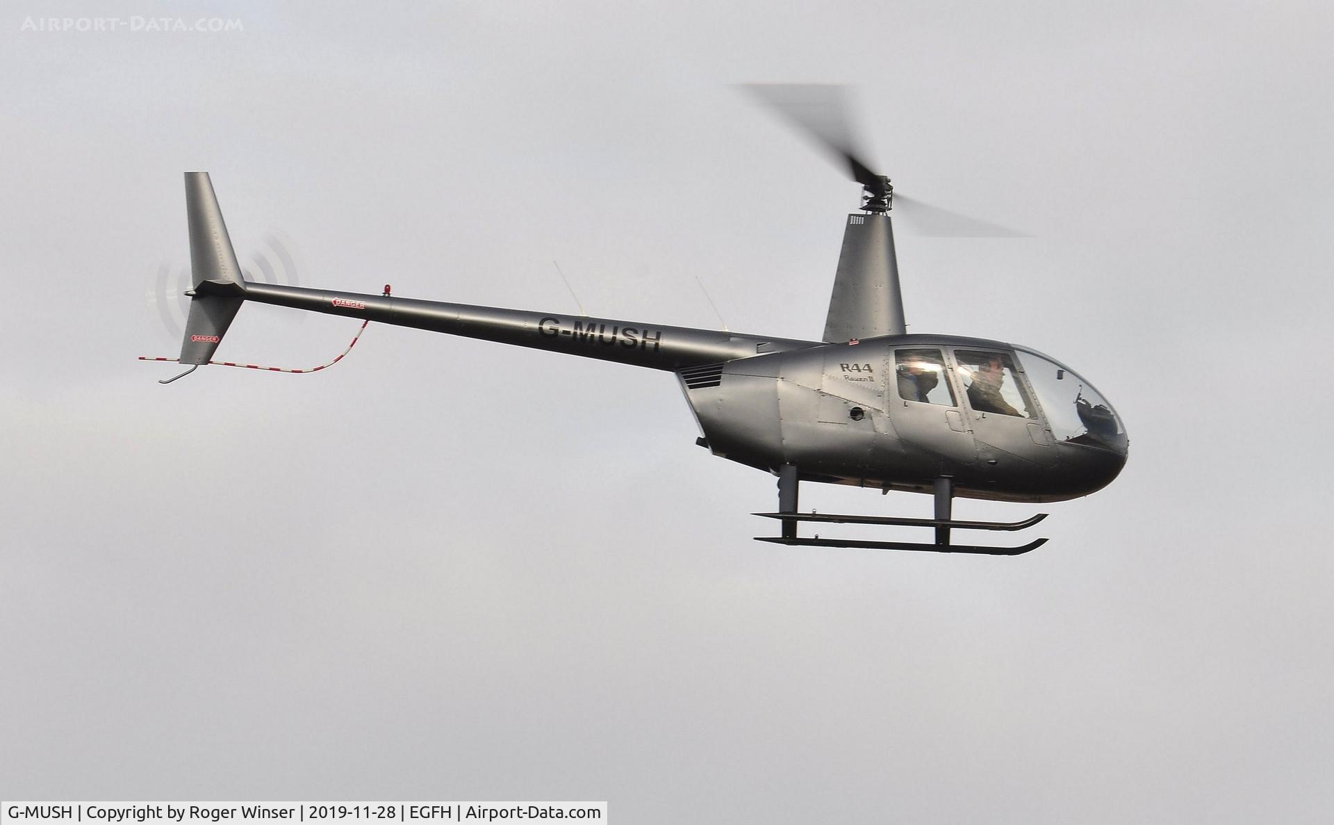 G-MUSH, 2004 Robinson R44 II C/N 10278, Resident R44 helicopter.