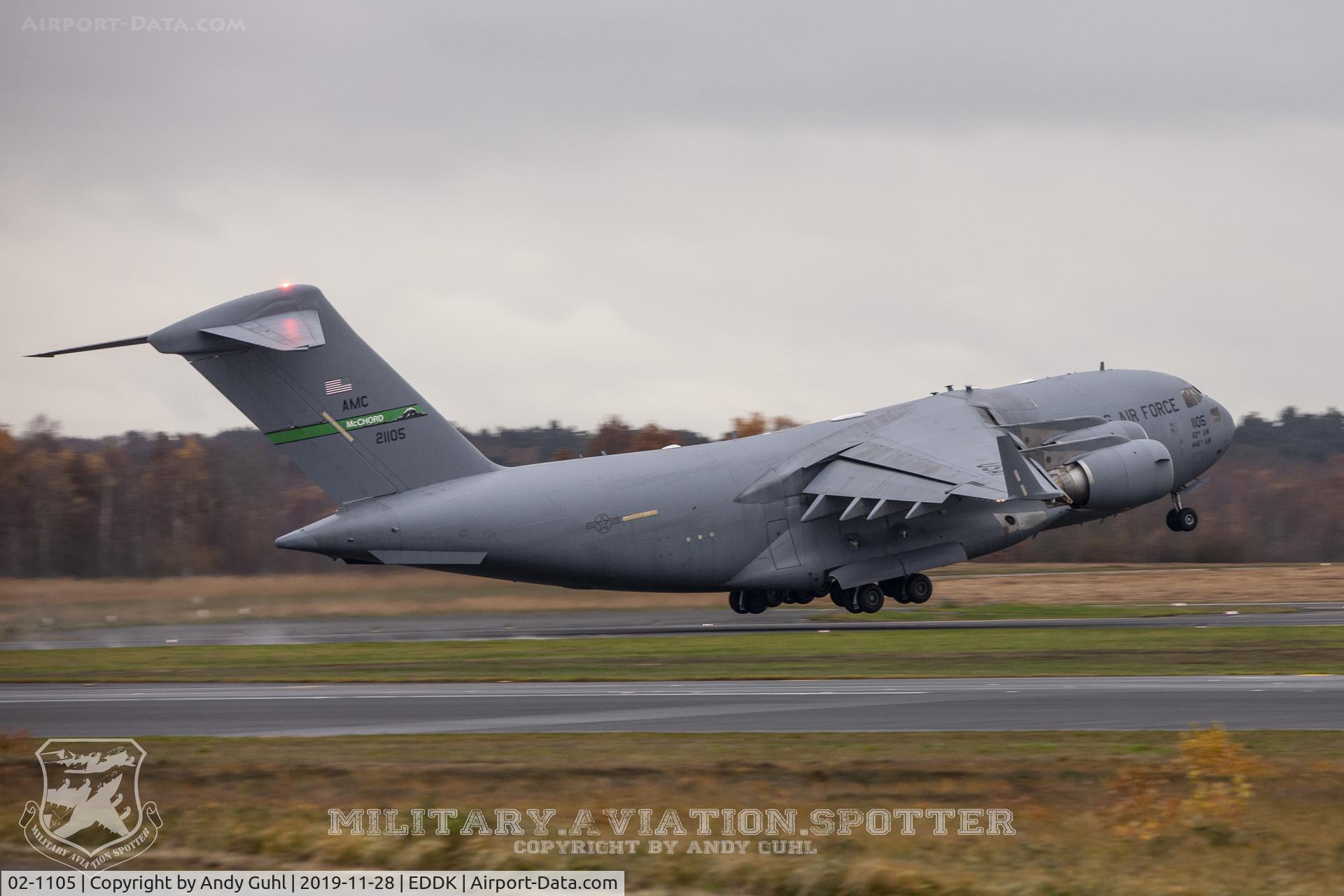 02-1105, 2002 Boeing C-17A Globemaster III C/N 50114, rotation
