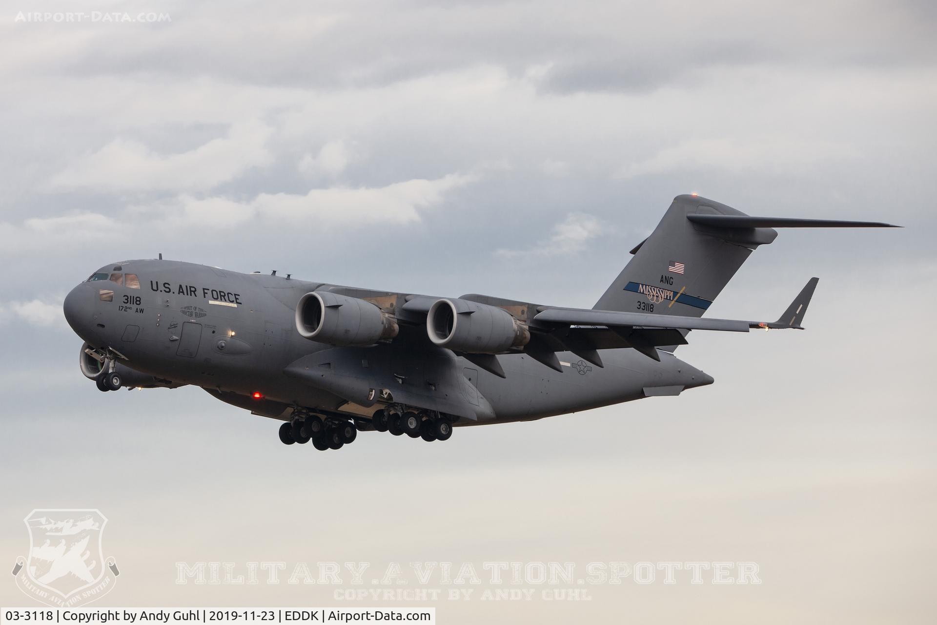03-3118, 2003 Boeing C-17A Globemaster III C/N P-118, The Spirit of Choctaw Warrior