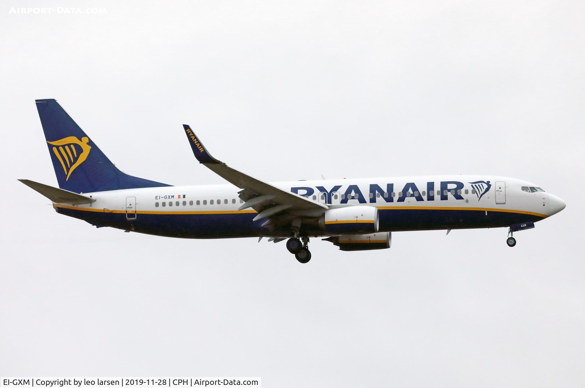 EI-GXM, 2018 Boeing 737-800 C/N 44858, Copenhagen 28.11.2019