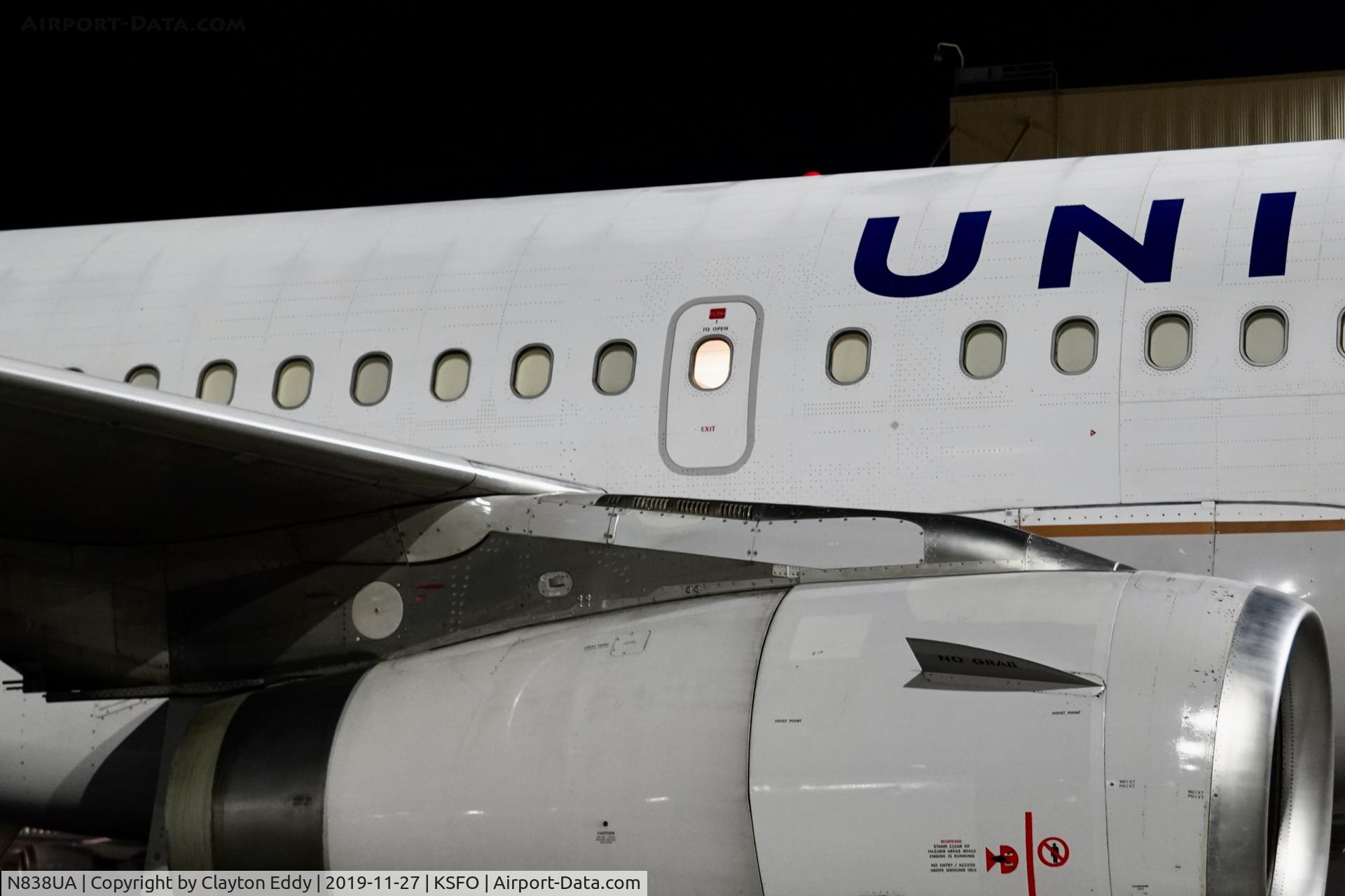 N838UA, 2001 Airbus A319-131 C/N 1477, SFO 2019.