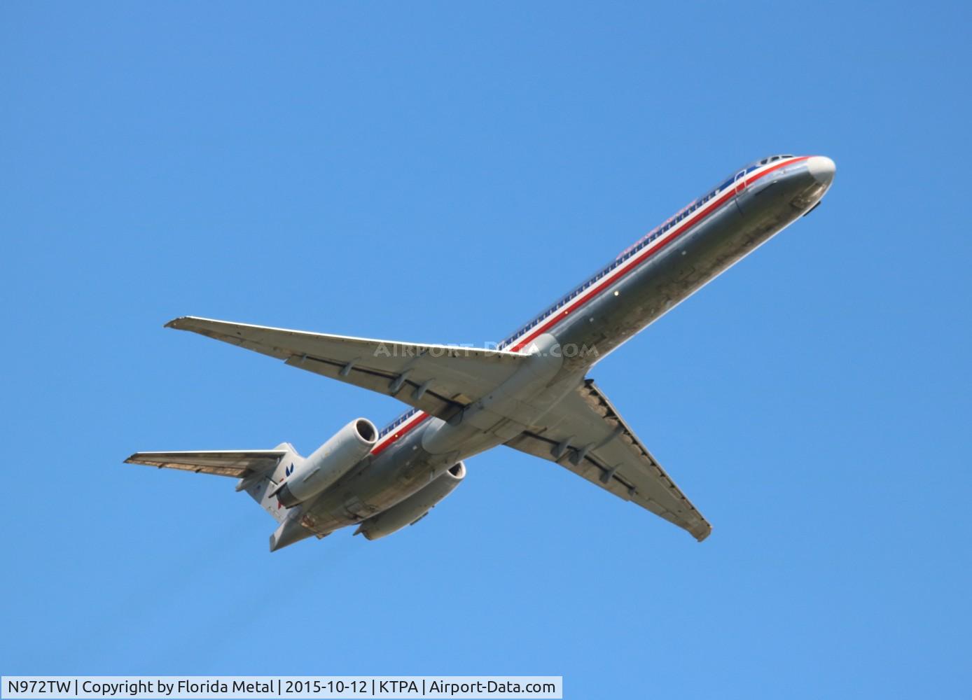 N972TW, 1999 McDonnell Douglas MD-83 (DC-9-83) C/N 53622, American