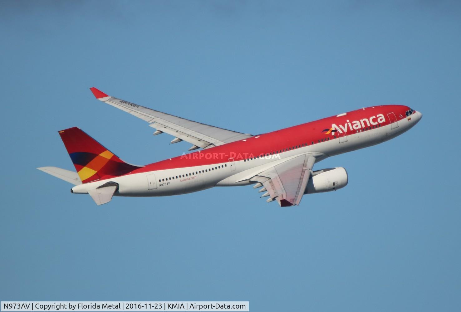 N973AV, 2009 Airbus A330-243 C/N 1073, Avianca