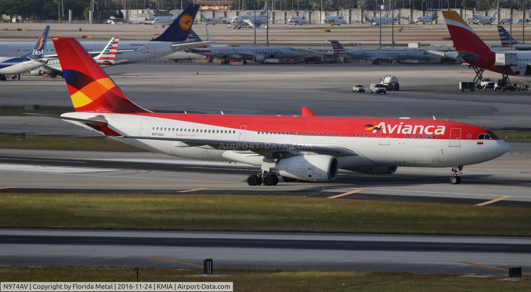 N974AV, 2011 Airbus A330-243 C/N 1208, Avianca