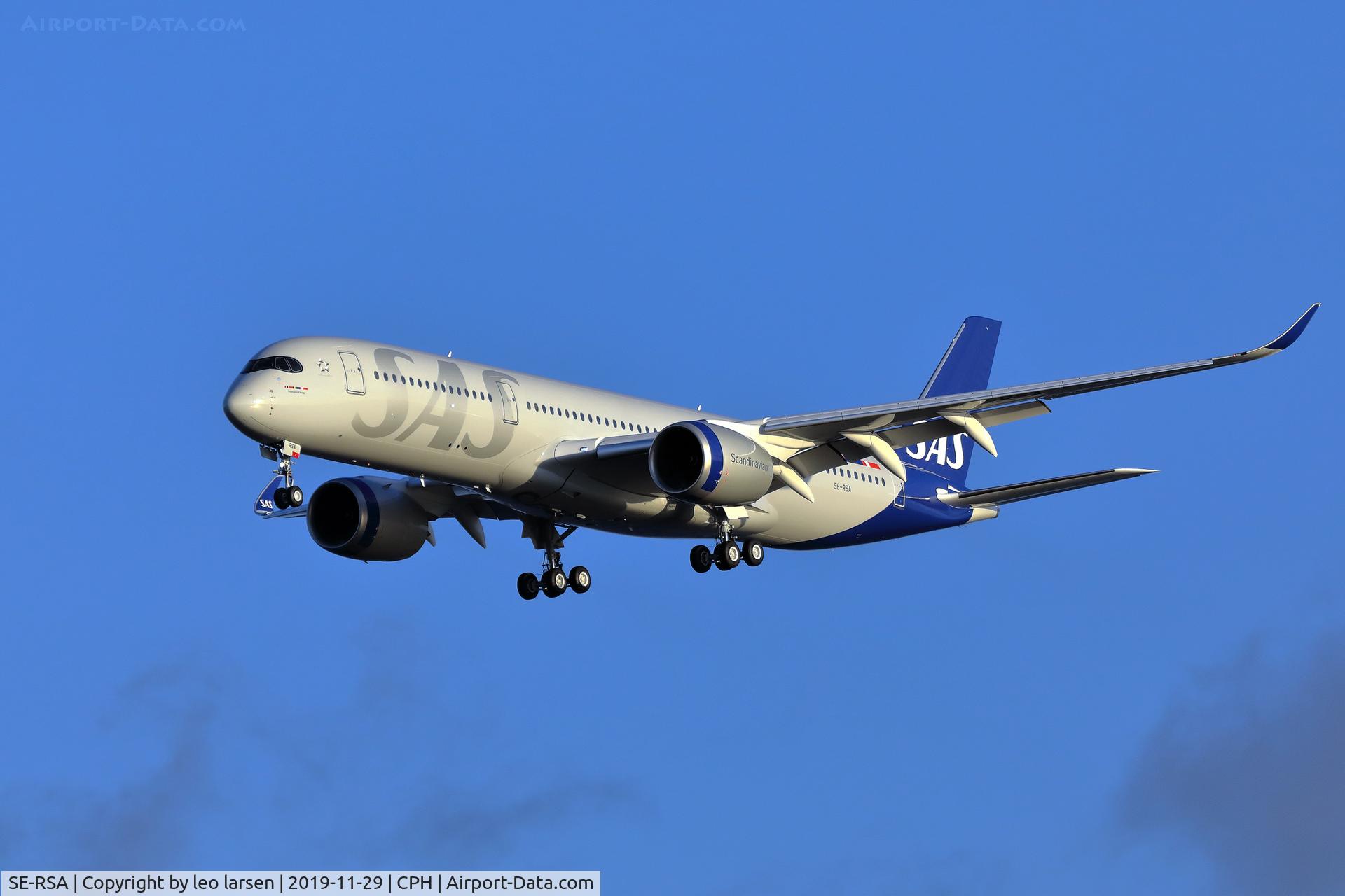 SE-RSA, 2019 Airbus A350-941 C/N 358, Copenhagen 29.11.2019 on delivery flight