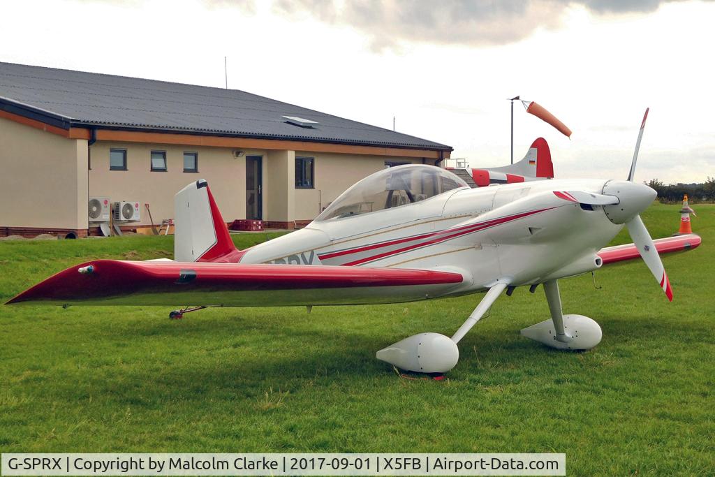 G-SPRX, 2005 Vans RV-4 C/N 1622, Vans RV-4 G-SPRX at Fishburn Airfield, UK. September 1st 2017