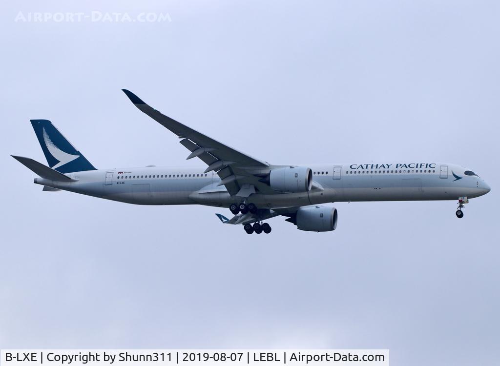 B-LXE, 2018 Airbus A350-1041 C/N 0225, Landing rwy 07L