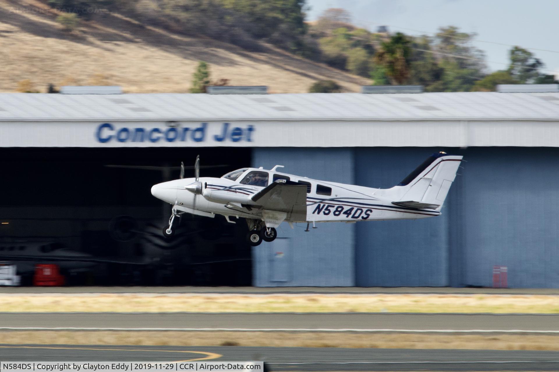 N584DS, 1981 Beech 58P Baron C/N TJ-343, Buchanan Field Concord California 2019.