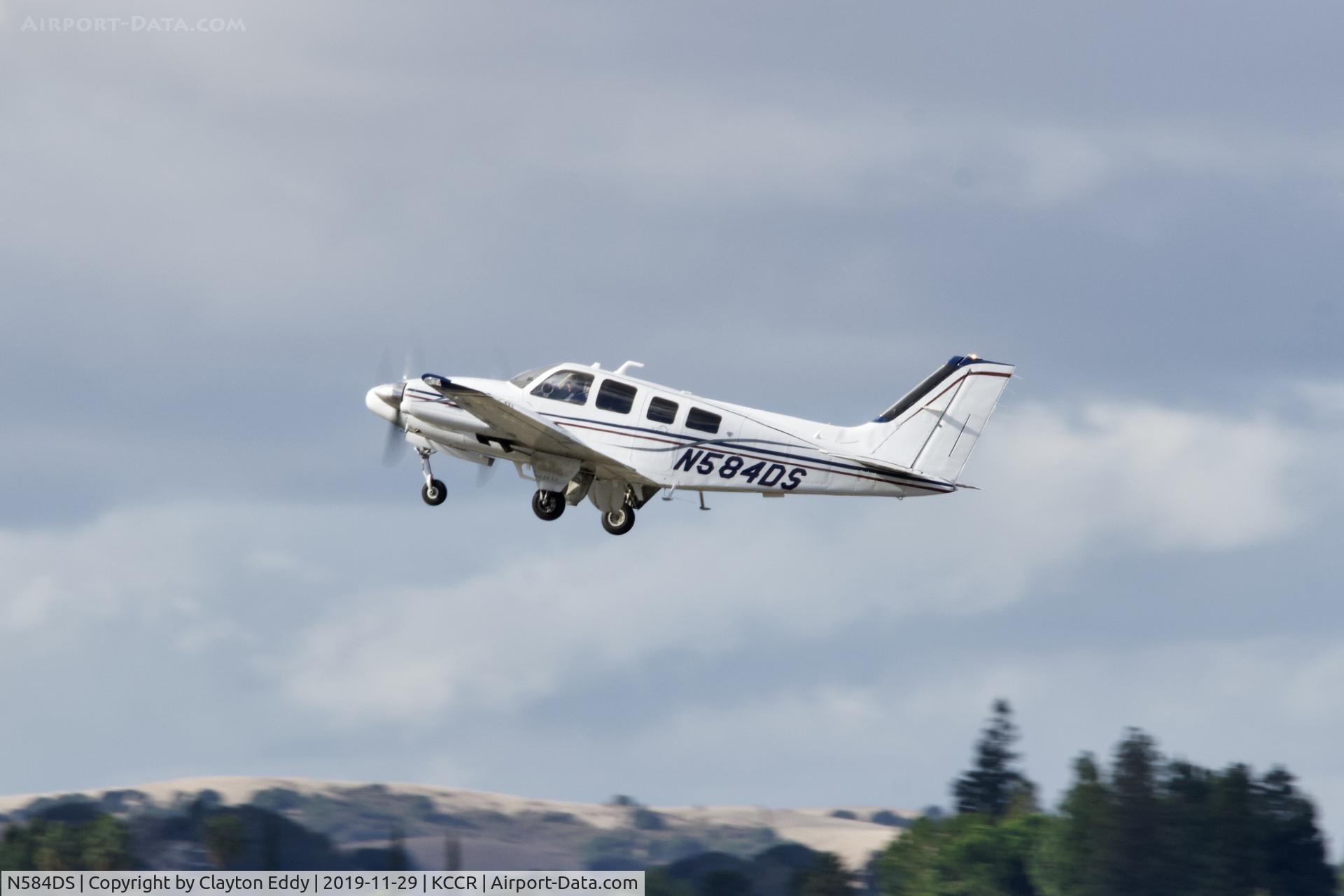 N584DS, 1981 Beech 58P Baron C/N TJ-343, Buchanan Field Concord California 2019.