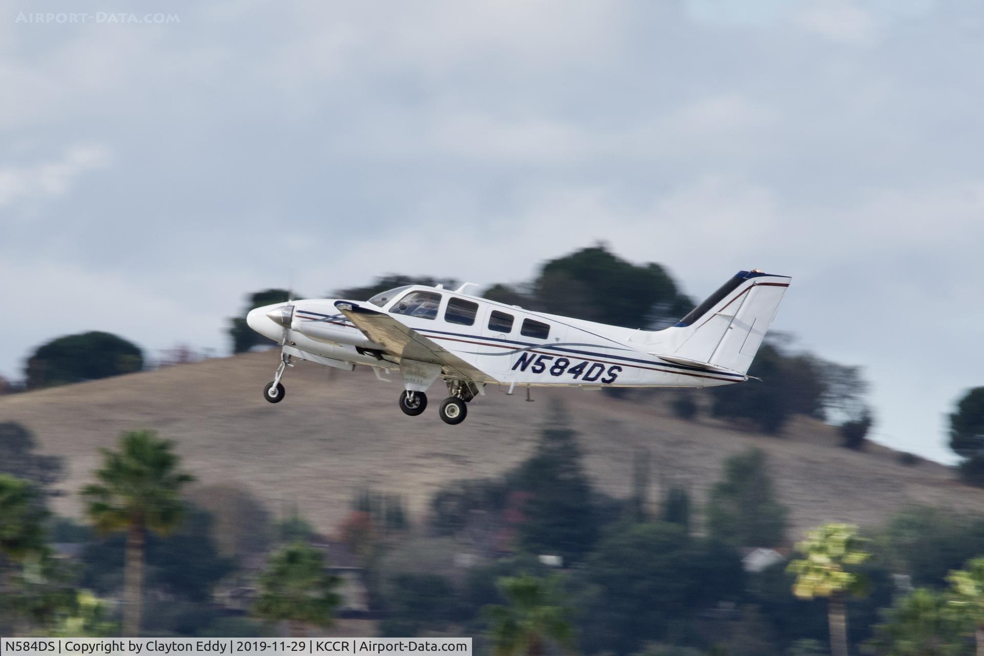N584DS, 1981 Beech 58P Baron C/N TJ-343, Buchanan Field Concord California 2019.