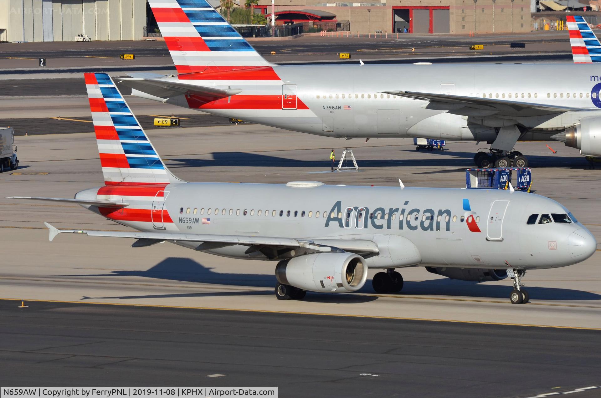 N659AW, 2000 Airbus A320-232 C/N 1166, Former US/America West A320.