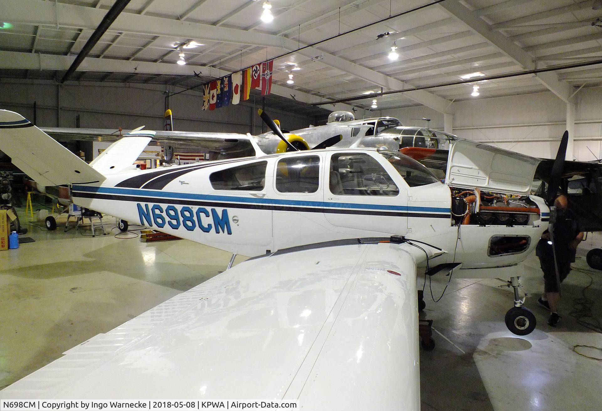 N698CM, 1967 Beech V35 Bonanza C/N D-8563, Beechcraft V35 Bonanza at the Oklahoma Museum of Flying, Oklahoma City OK