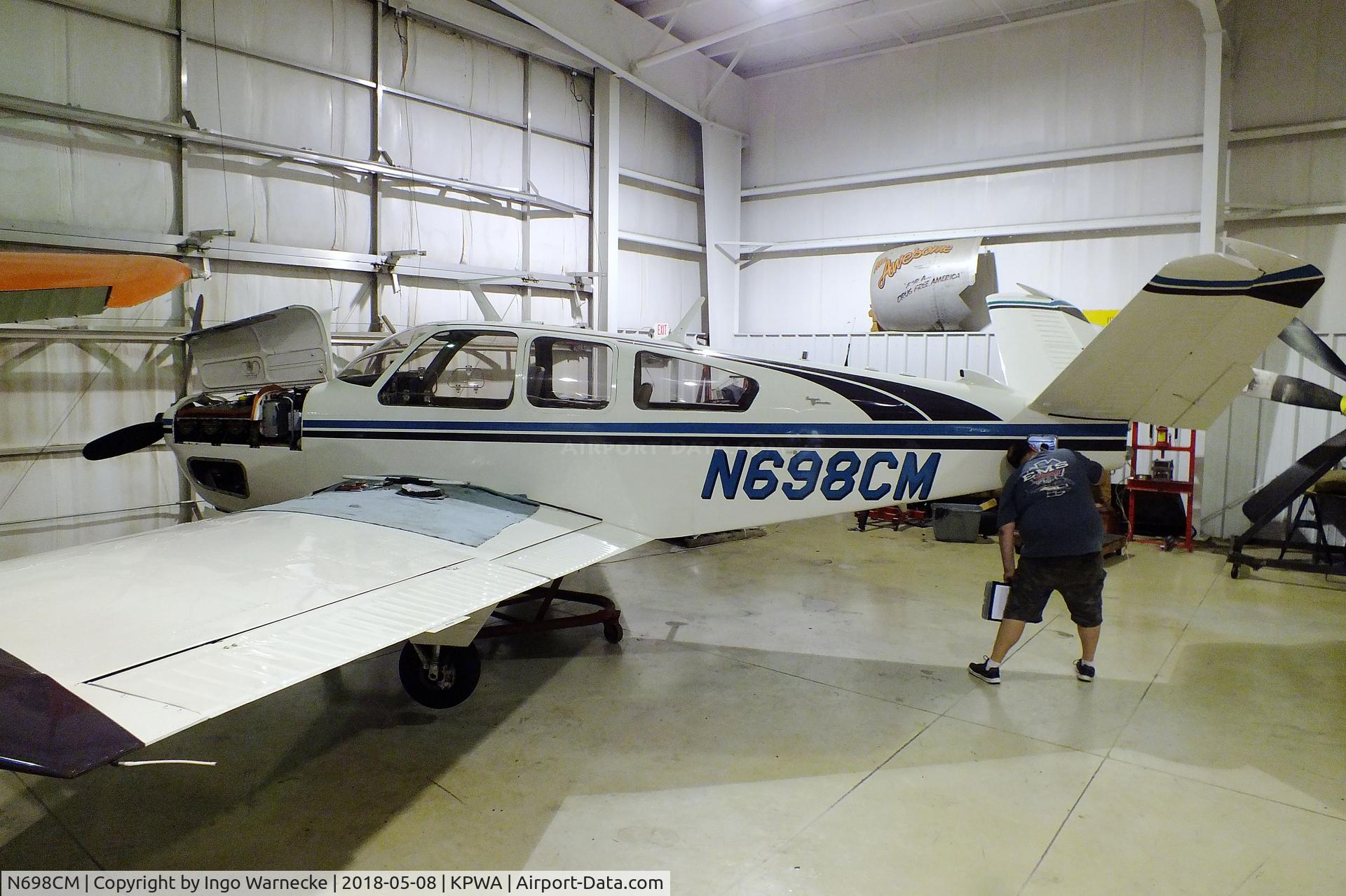 N698CM, 1967 Beech V35 Bonanza C/N D-8563, Beechcraft V35 Bonanza at the Oklahoma Museum of Flying, Oklahoma City OK