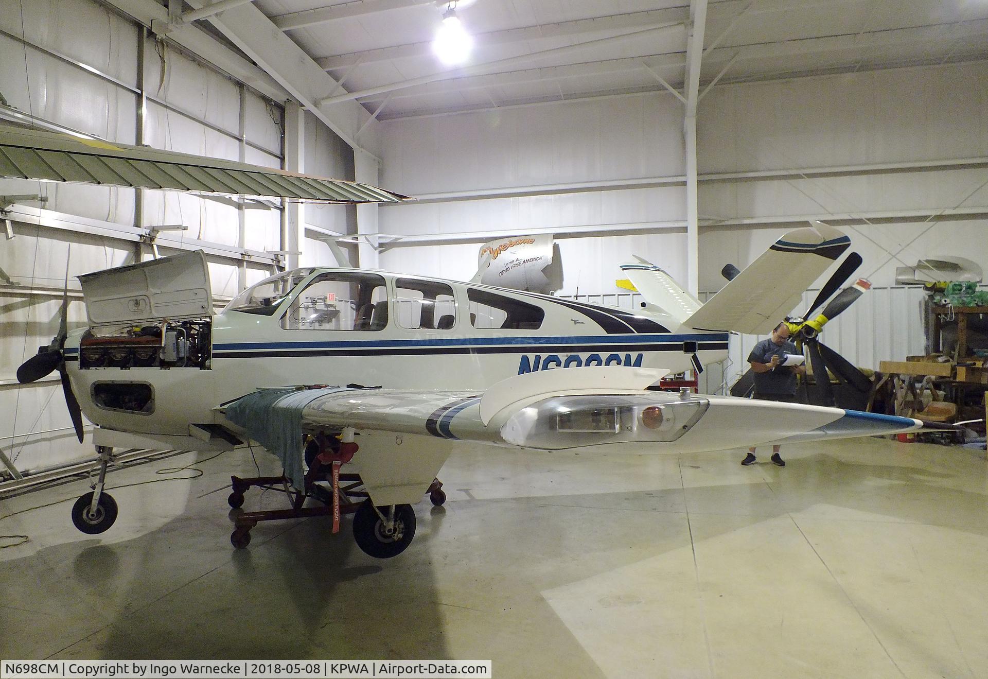 N698CM, 1967 Beech V35 Bonanza C/N D-8563, Beechcraft V35 Bonanza at the Oklahoma Museum of Flying, Oklahoma City OK