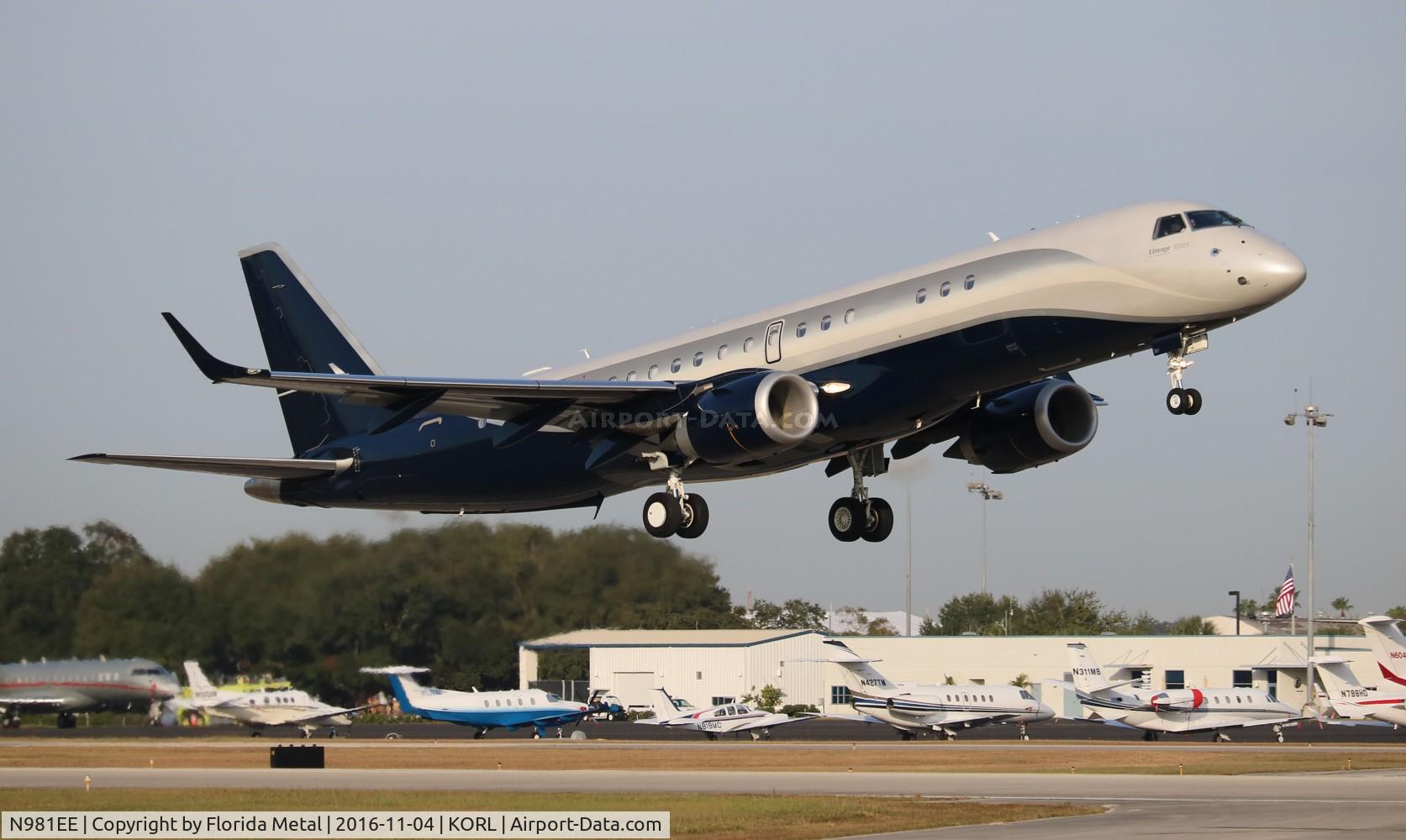 N981EE, 2013 Embraer ERJ-190-100ECJ Lineage 1000 C/N 19000559, Lineage 1000