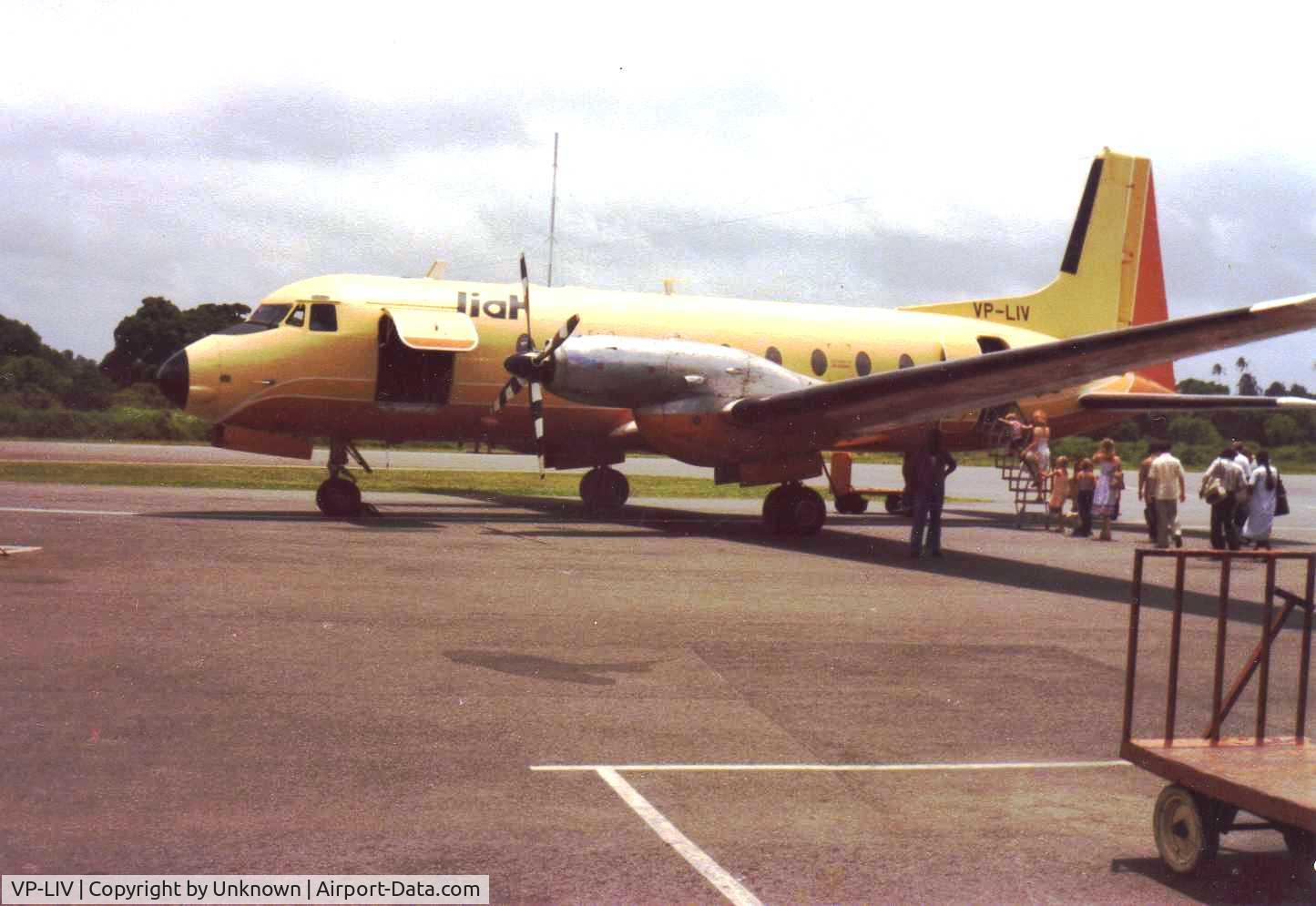 VP-LIV, 1966 Hawker Siddeley HS.748 Series 2 C/N 1588, Pearl Airport