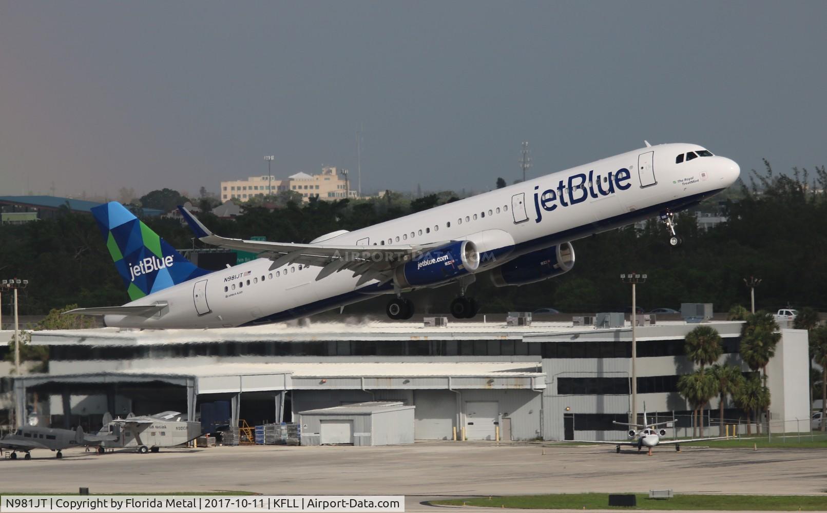 N981JT, 2016 Airbus A231-231 C/N 7692, JetBlue
