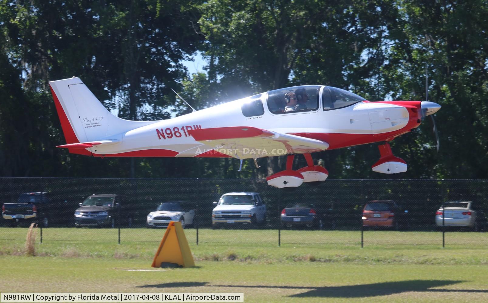 N981RW, 2014 The Airplane Factory Sling 4 C/N 057K, Sling 4