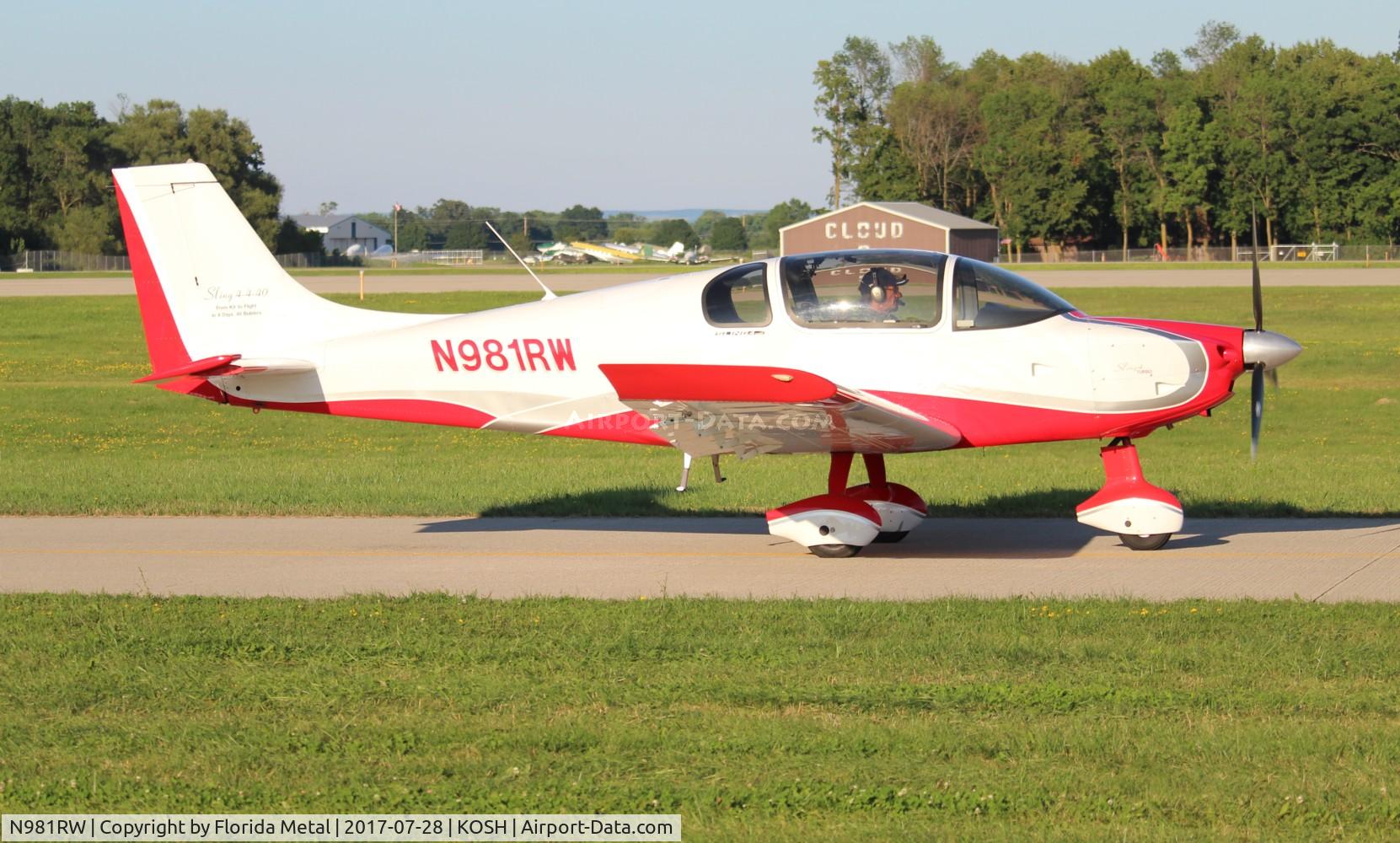 N981RW, 2014 The Airplane Factory Sling 4 C/N 057K, Sling 4