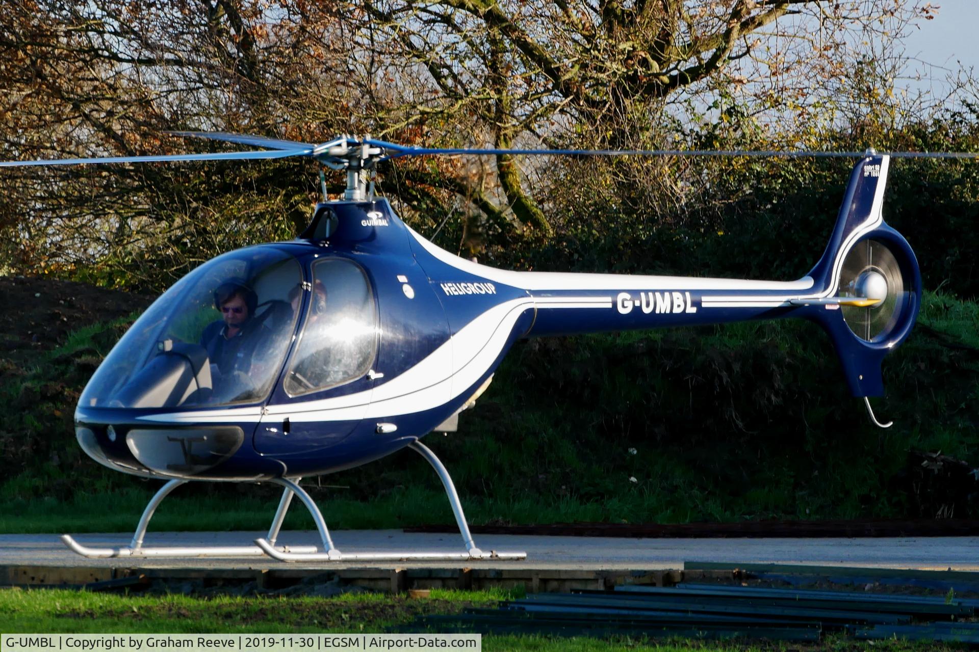 G-UMBL, 2014 Guimbal Cabri G2 C/N 1068, About to depart from Beccles.