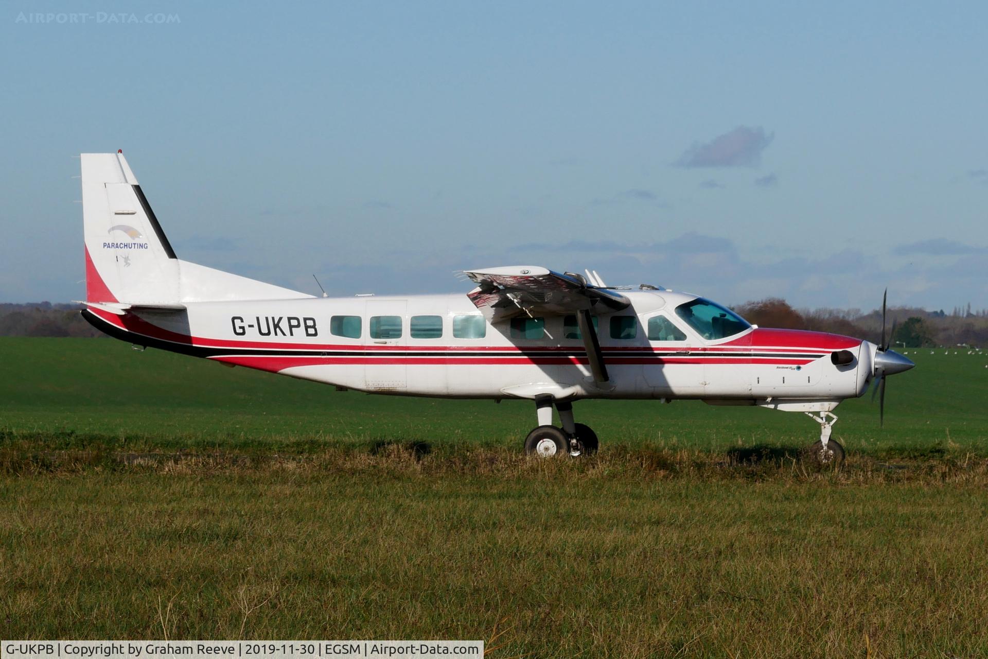 G-UKPB, 1997 Cessna 208B Grand Caravan C/N 208B-0629, Just landed at Beccles.