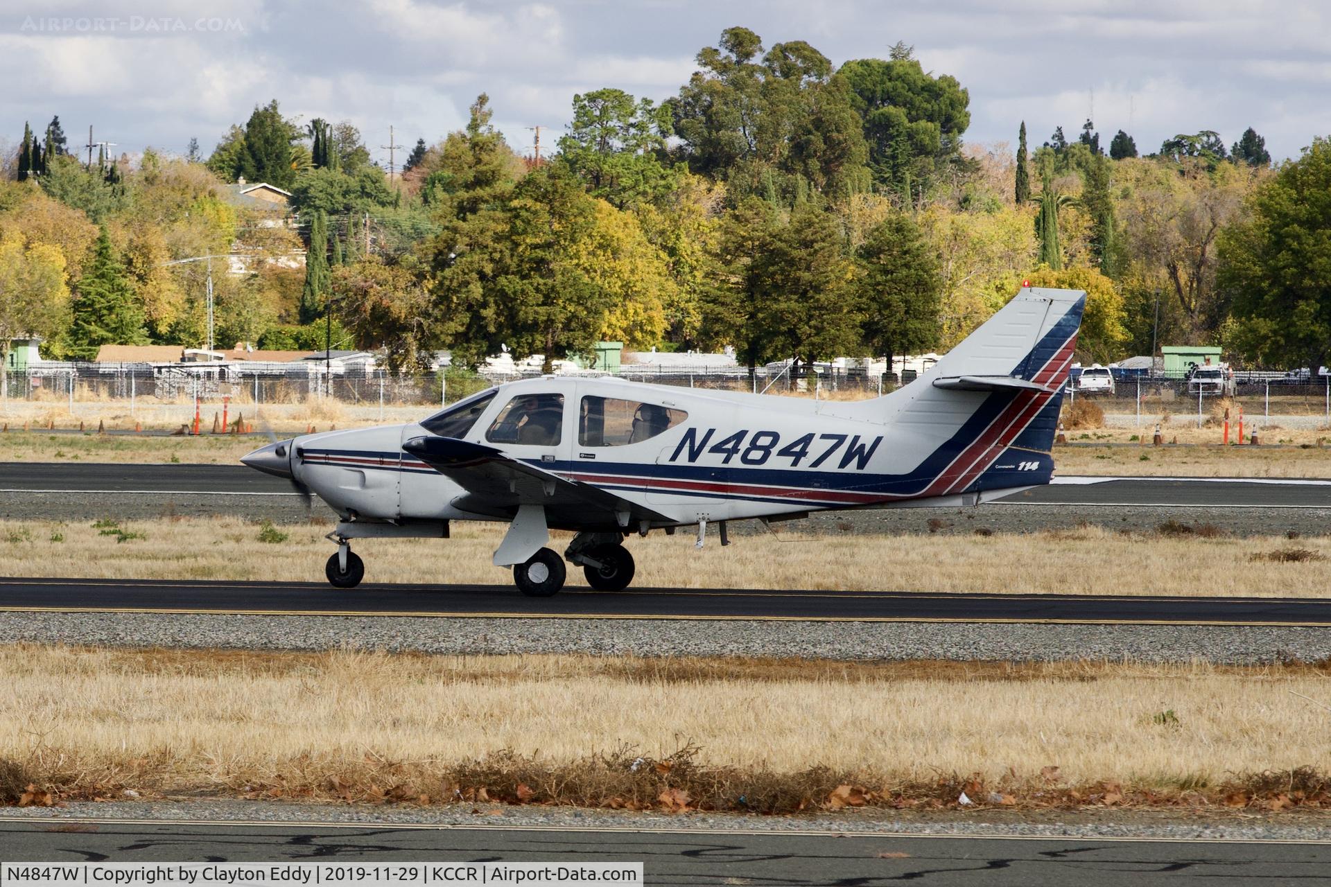 N4847W, 1976 Rockwell International 114 Commander C/N 14177, Buchanan Field Concord airport 2019.