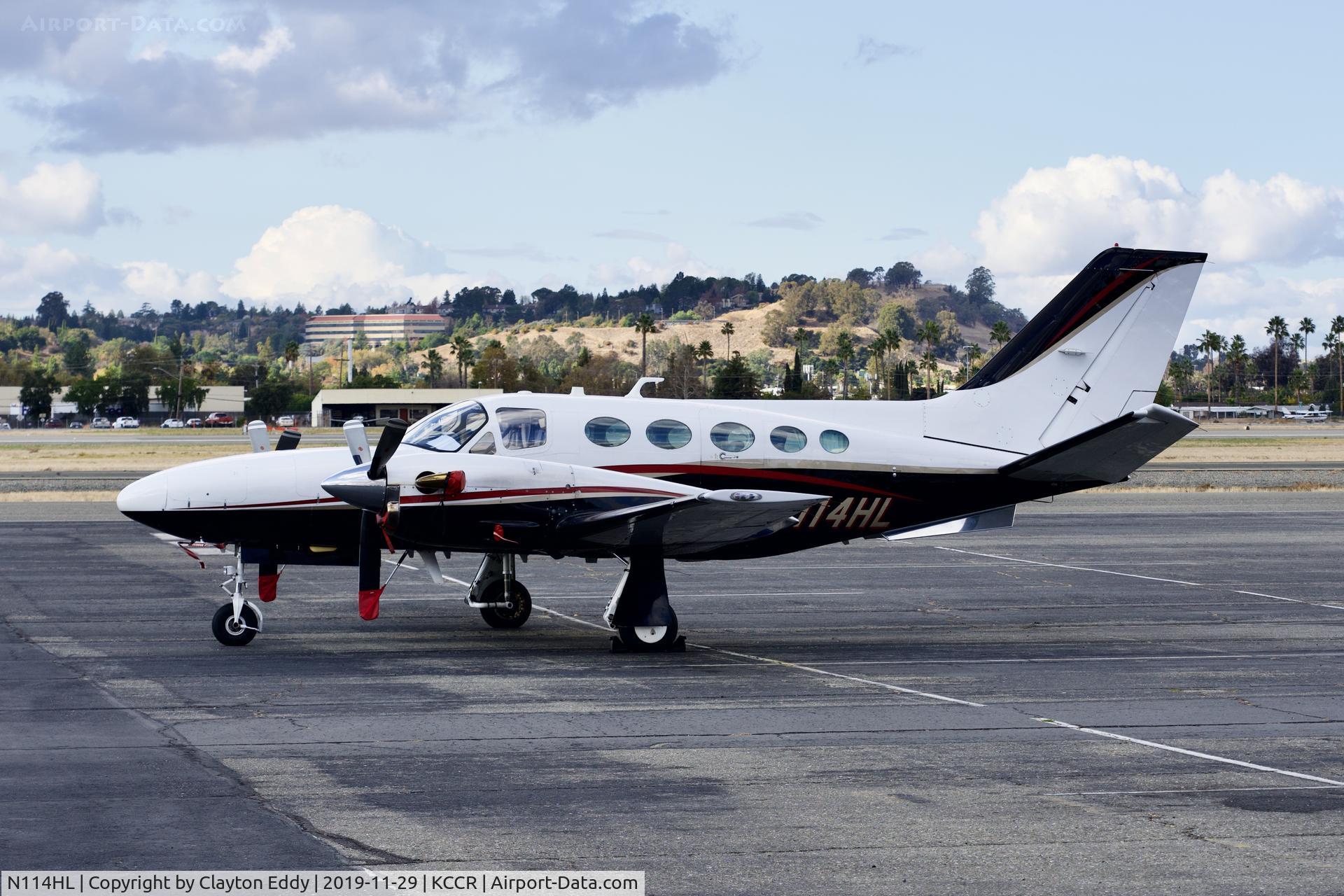 N114HL, 1981 Cessna 425 C/N 425-0110, Buchanan Field Concord airport 2019.