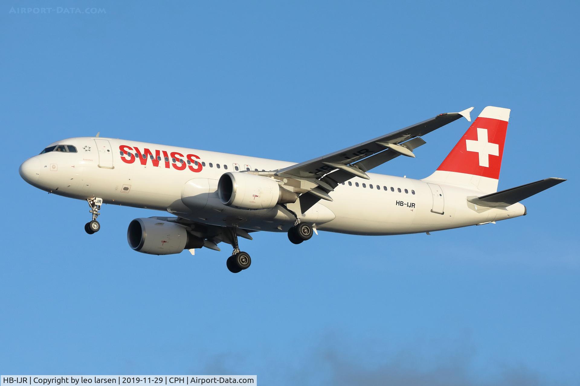 HB-IJR, 1997 Airbus A320-214 C/N 0703, Copenhagen 29.11.2019 L/D R-30