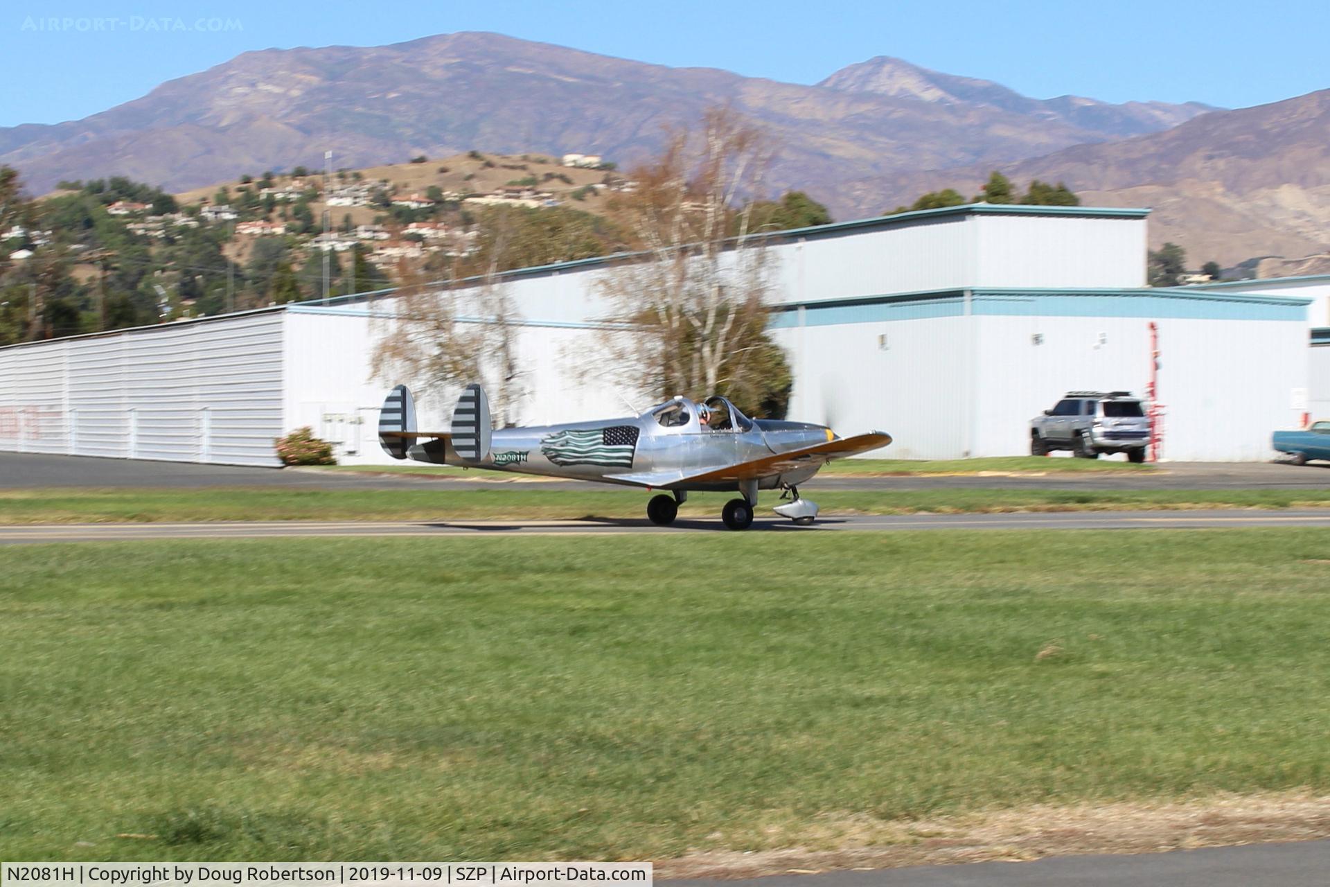 N2081H, 1946 Erco 415C Ercoupe C/N 2704, 1946 ERCO 415C Ercoupe, Continental O-200 100 Hp, takeoff roll Rwy 04