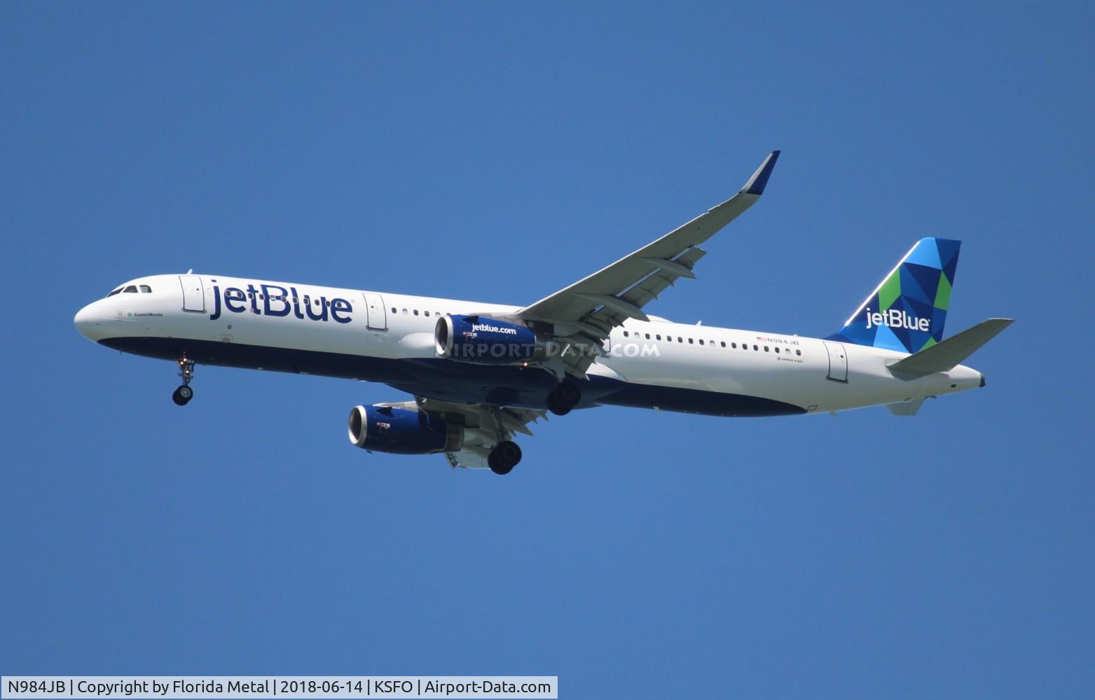N984JB, 2017 Airbus A321-231 C/N 7815, JetBlue