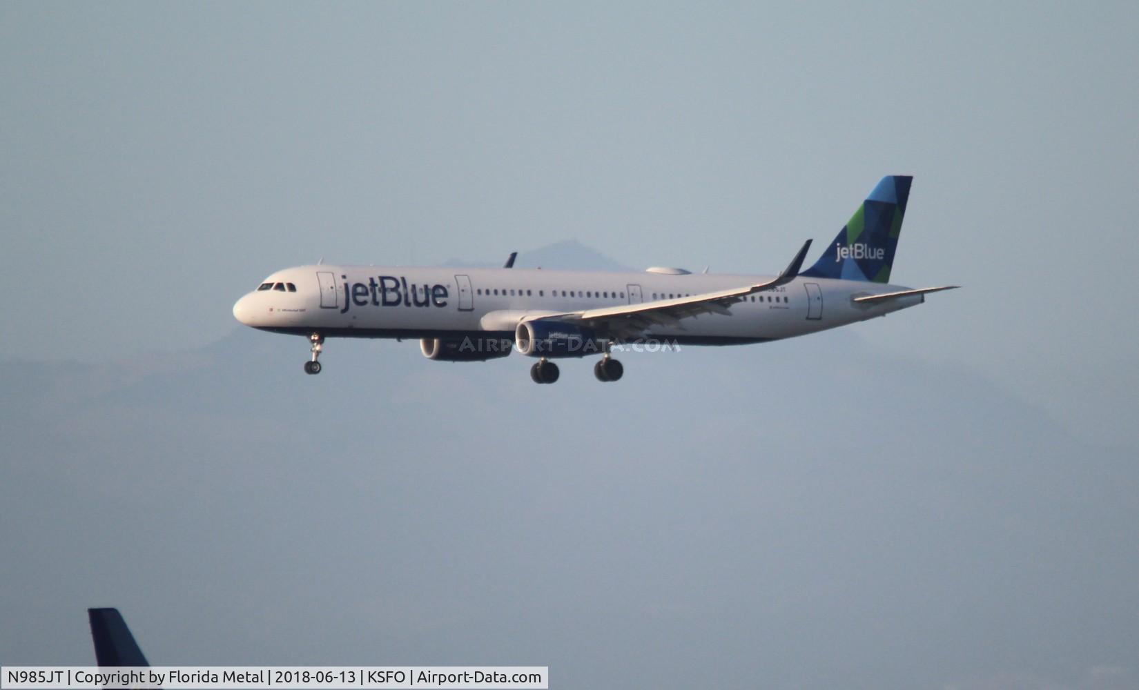 N985JT, 2017 Airbus A321-231 C/N 7798, JetBlue