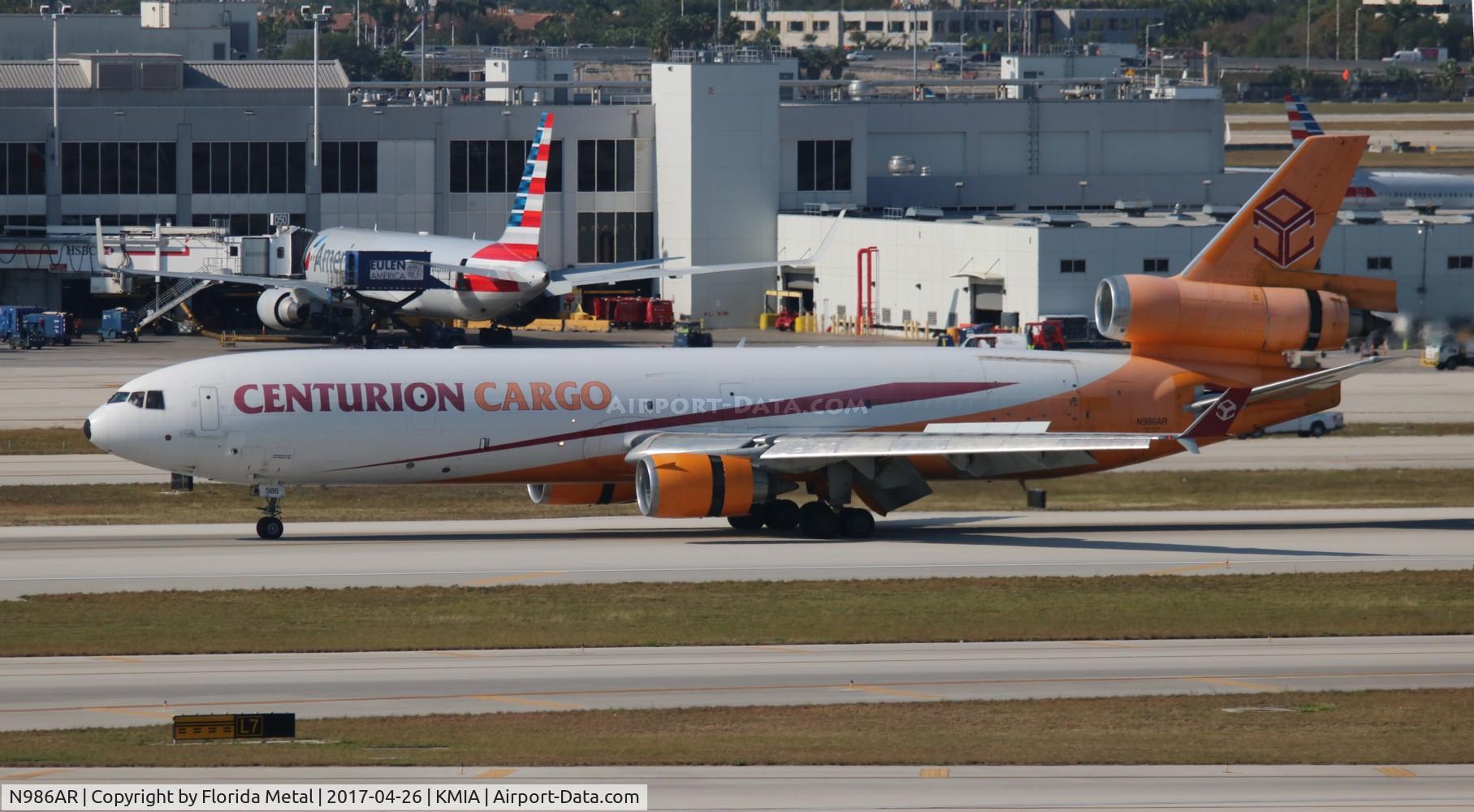 N986AR, 1991 McDonnell Douglas MD-11F C/N 48426, Centurion