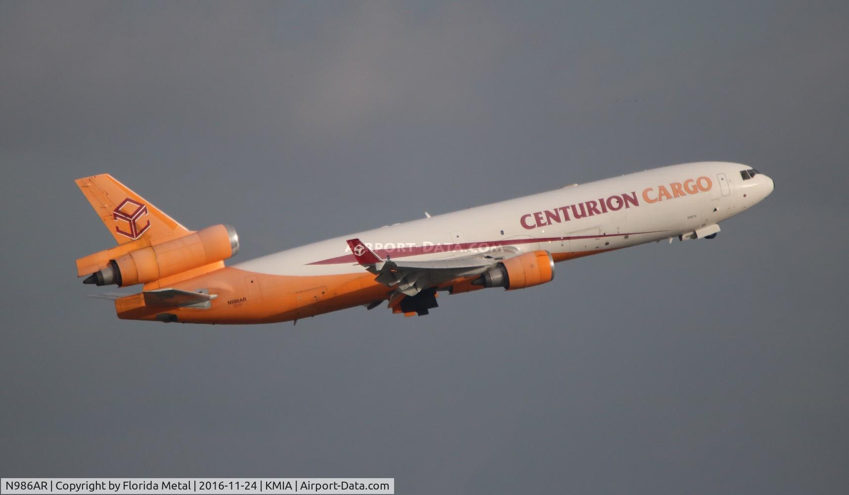 N986AR, 1991 McDonnell Douglas MD-11F C/N 48426, Centurion