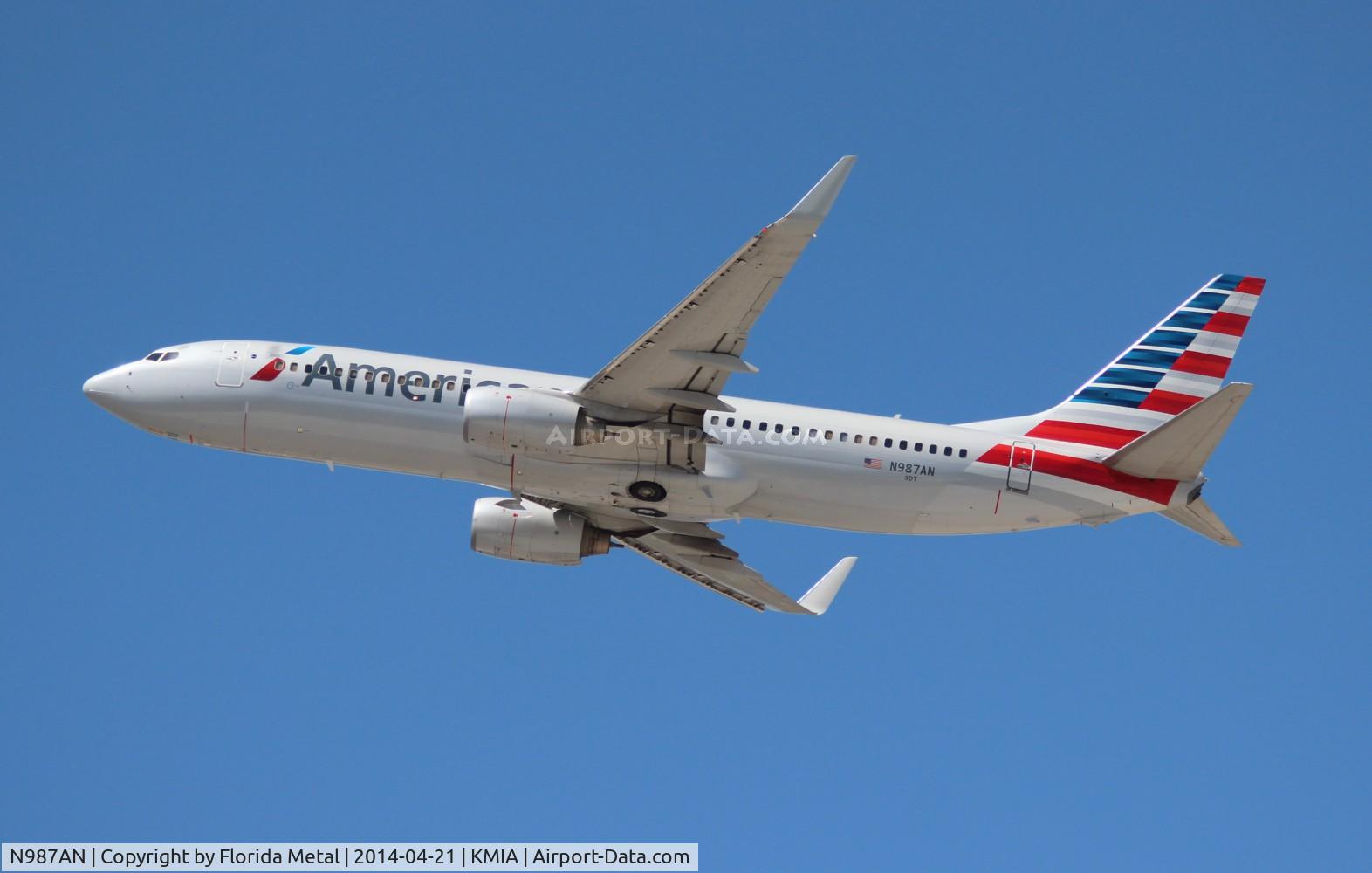 N987AN, 2009 Boeing 737-823 C/N 31069, American