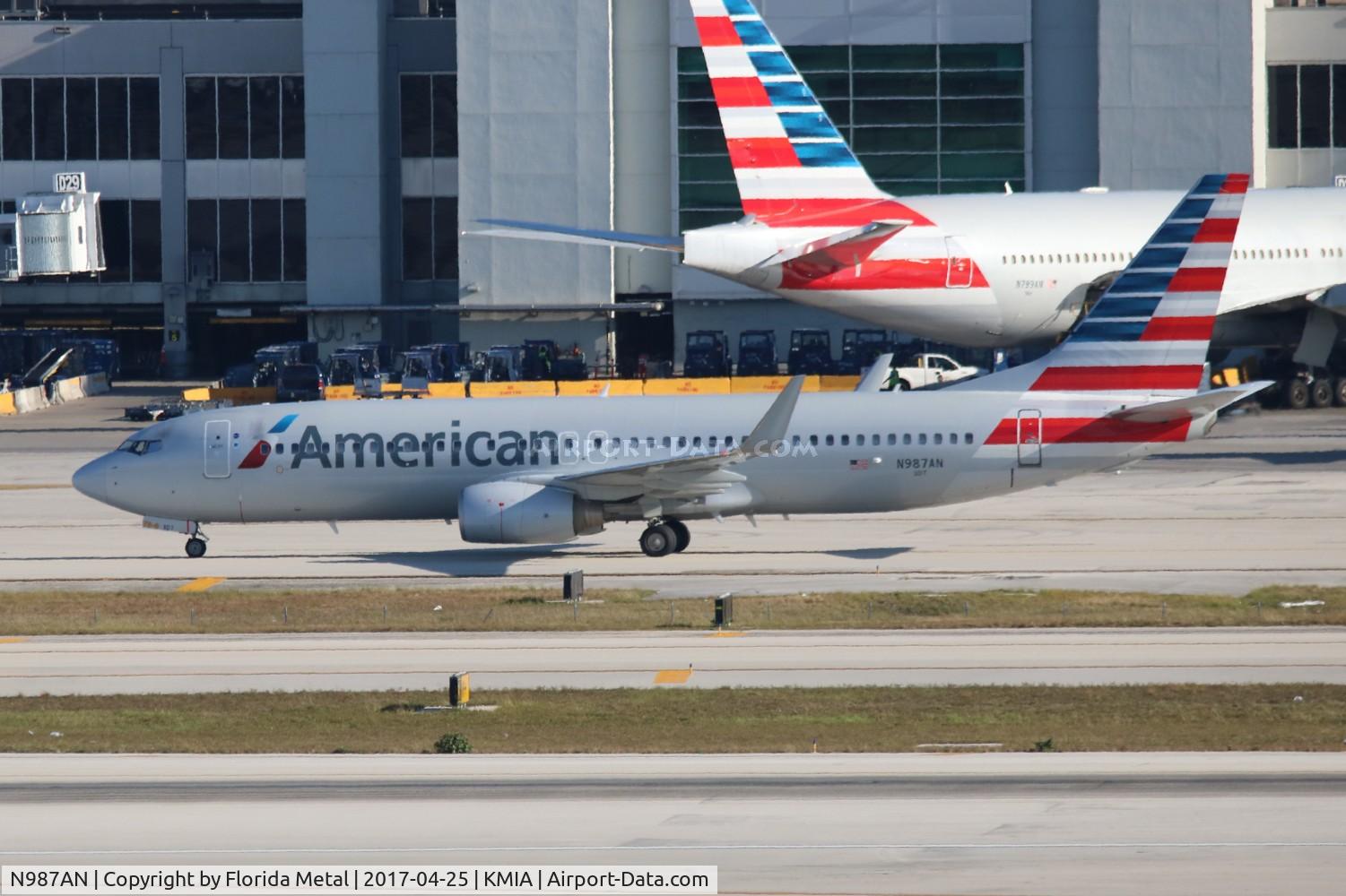 N987AN, 2009 Boeing 737-823 C/N 31069, American
