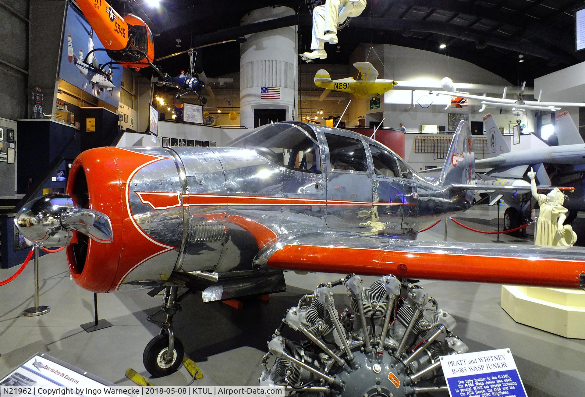 N21962, 1945 Spartan 12 C/N 1, Spartan 12W Executive at the Tulsa Air and Space Museum, Tulsa OK