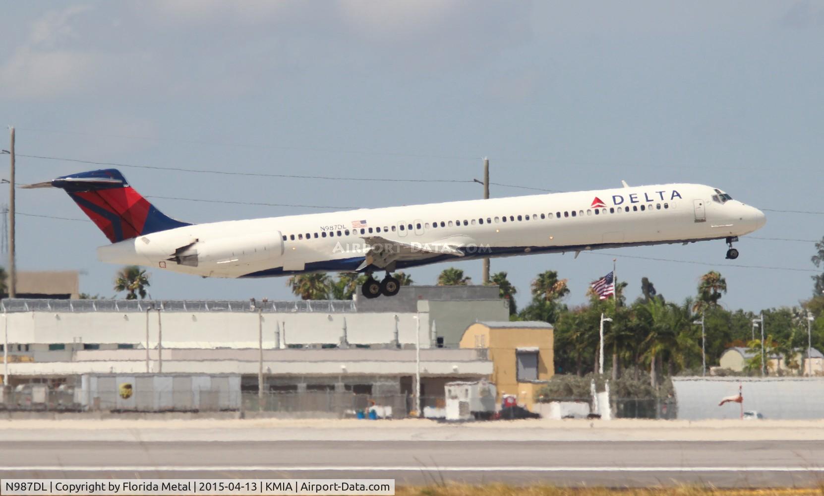 N987DL, 1991 McDonnell Douglas MD-88 C/N 53338, Delta