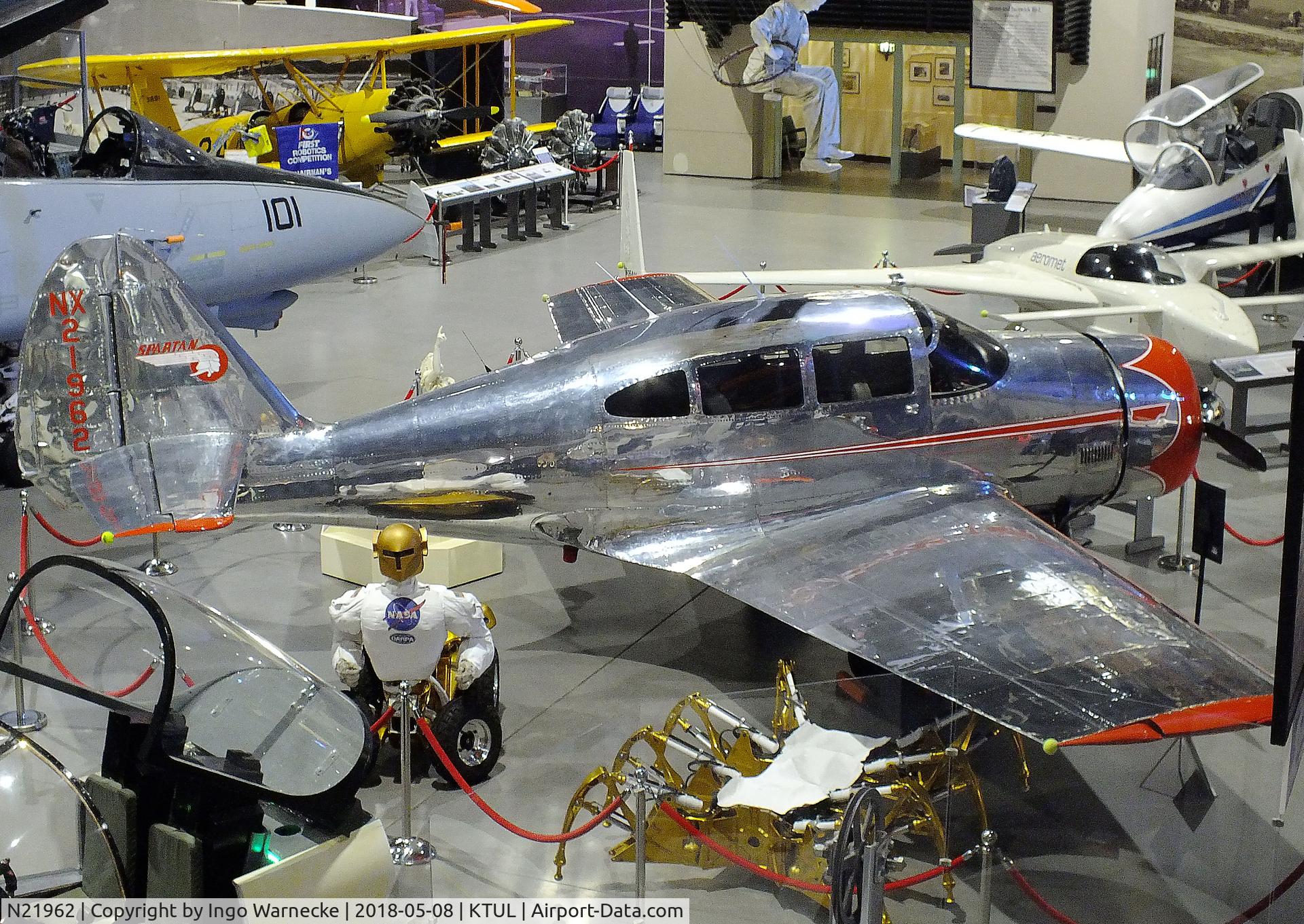 N21962, 1945 Spartan 12 C/N 1, Spartan 12W Executive at the Tulsa Air and Space Museum, Tulsa OK