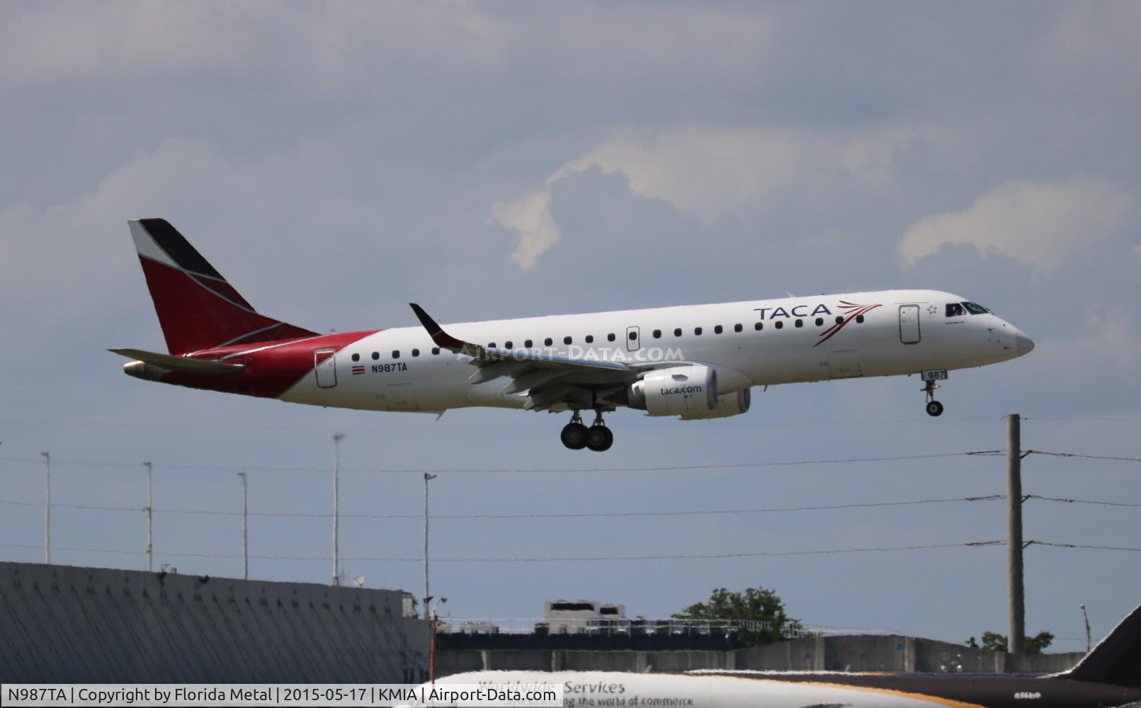 N987TA, Embraer ERJ-190-100 IGW 190AR C/N 19000393, Taca E190