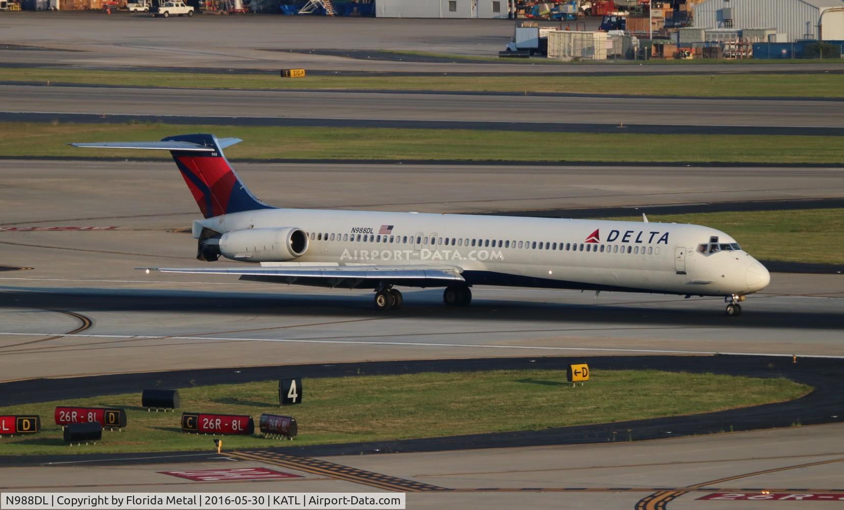 N988DL, 1991 McDonnell Douglas MD-88 C/N 53339, Delta