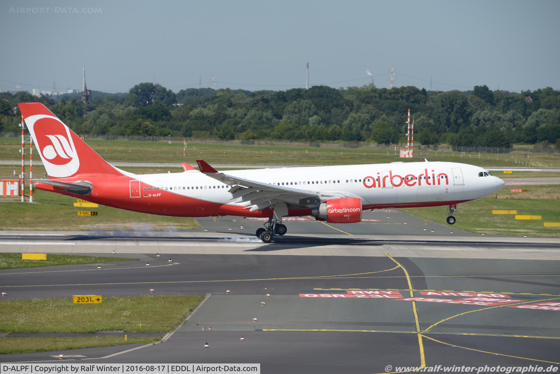 D-ALPF, 2002 Airbus A330-223 C/N 476, Airbus A330-223 - AB BER Air Berlin - 476 - D-ALPF - 17.08.2016 - DUS